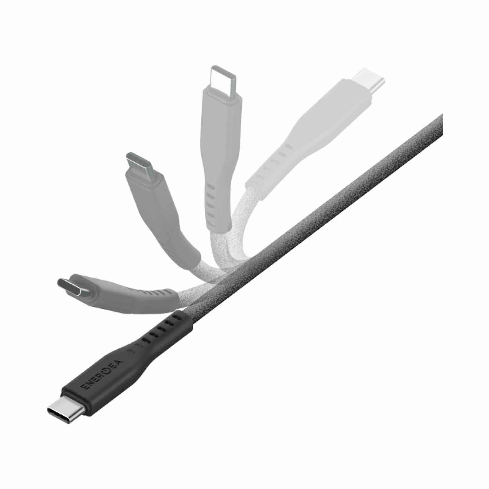 ENERGEA Flow C-l Mfi Cable 480mbps With Mct 1.5m - Black CBL-FLCL-BLK150M-image 3