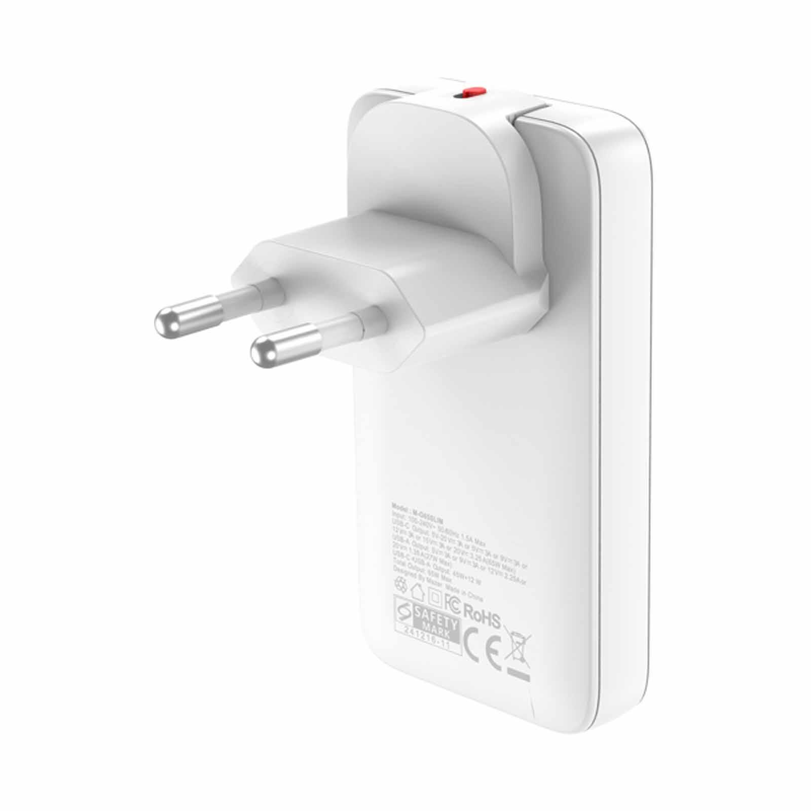 MAZER Prestigegan Pd65w 1c1a With Travel Plugs - White M-G65SLIM-WH-image 12