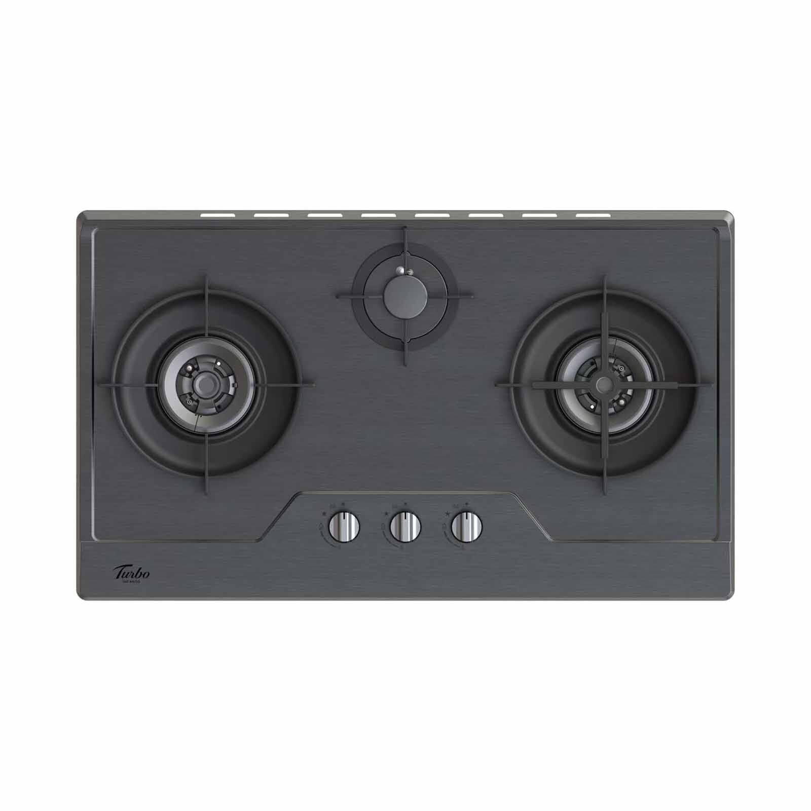 TURBO Built-in 3 Burner Gas Hob (86cm) (exclude Installation) TC333SS-GM-image 1