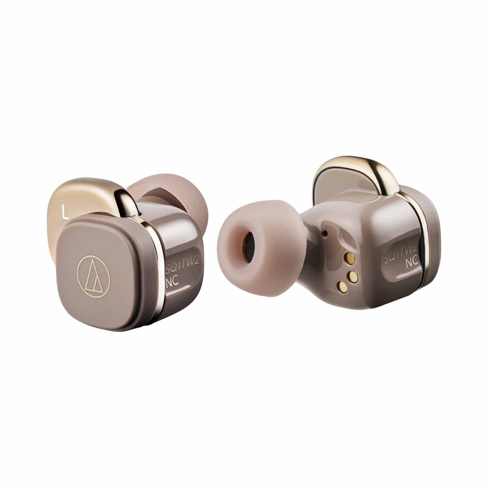 AUDIO TECH True Wireless With Active Noise Cancellation - Cafe Latte ATH-SQ1TW2NC CA-image 3
