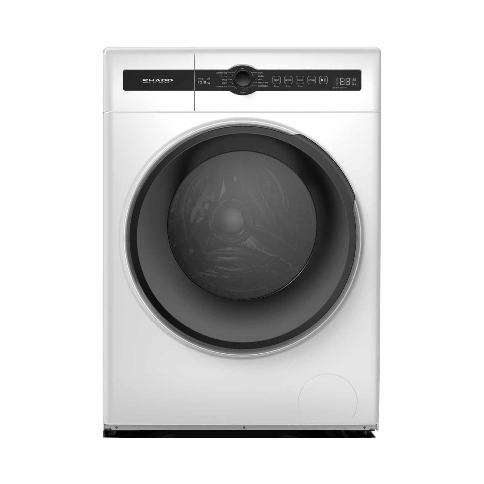 SHARP Front Load Washer (10.5kg) ES-FH105BG-W