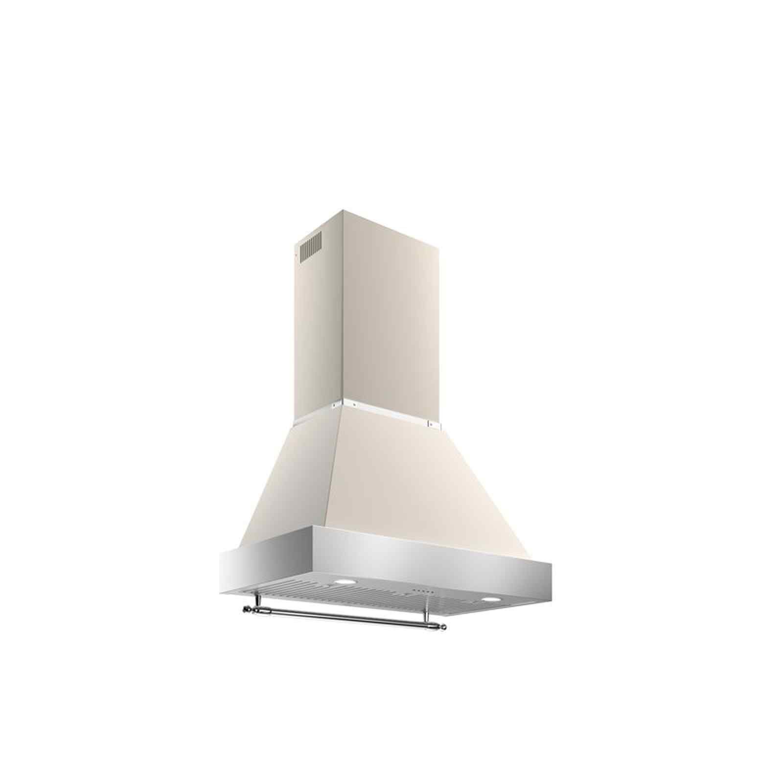BERTAZZONI 90cm Wall Mount Hood With Duct Cover (ivory) K90HERTX+KC36HERTAV-image 2