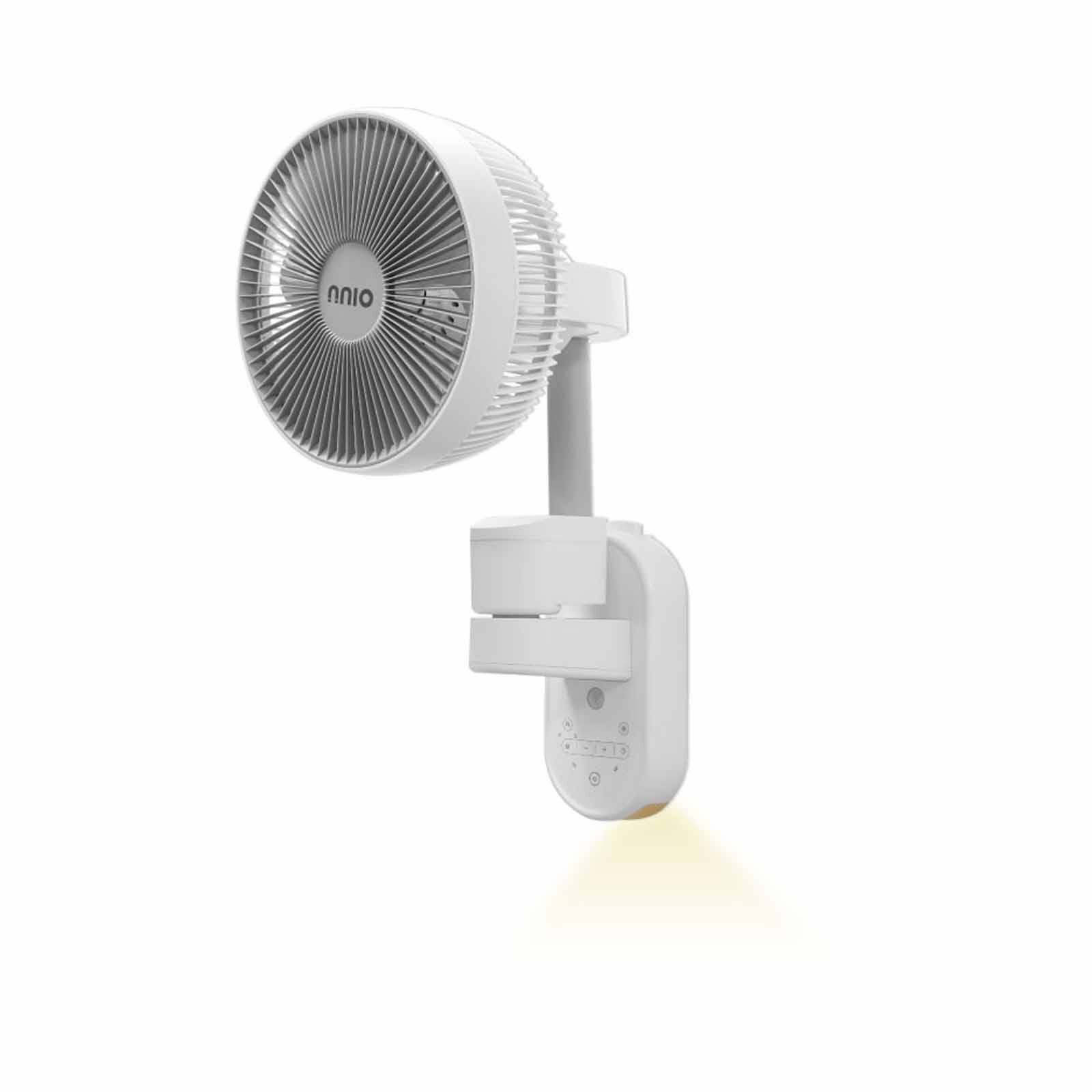 NNIO 10 In Wall Air Circulator Dc Wall Fan With Remote - White N1000DCWFR-image 2