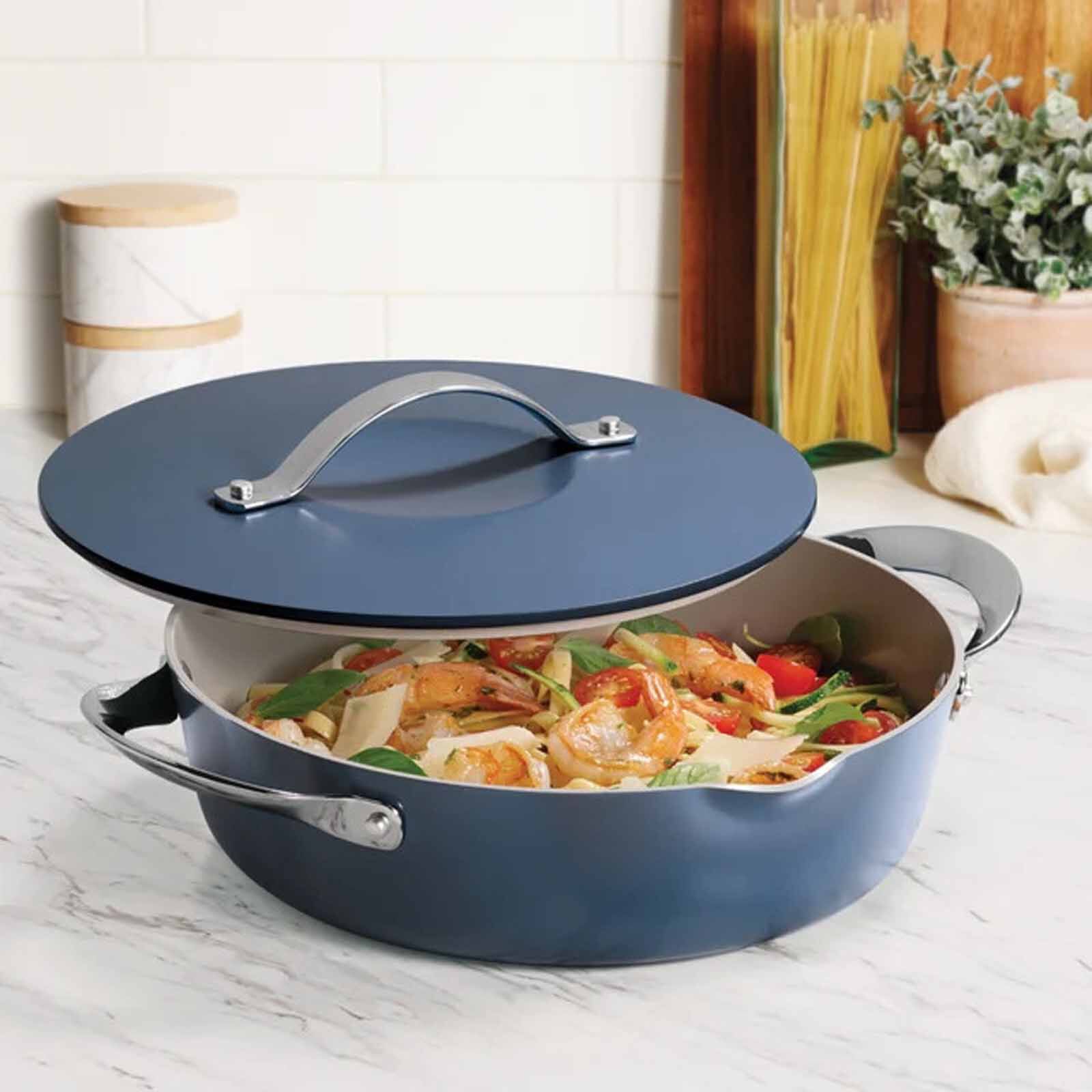 TRAMONTINA 5 Pcs Multi-purpose Pan Set 28cm / 4.0l Fiora - Blue 19584000-image 2