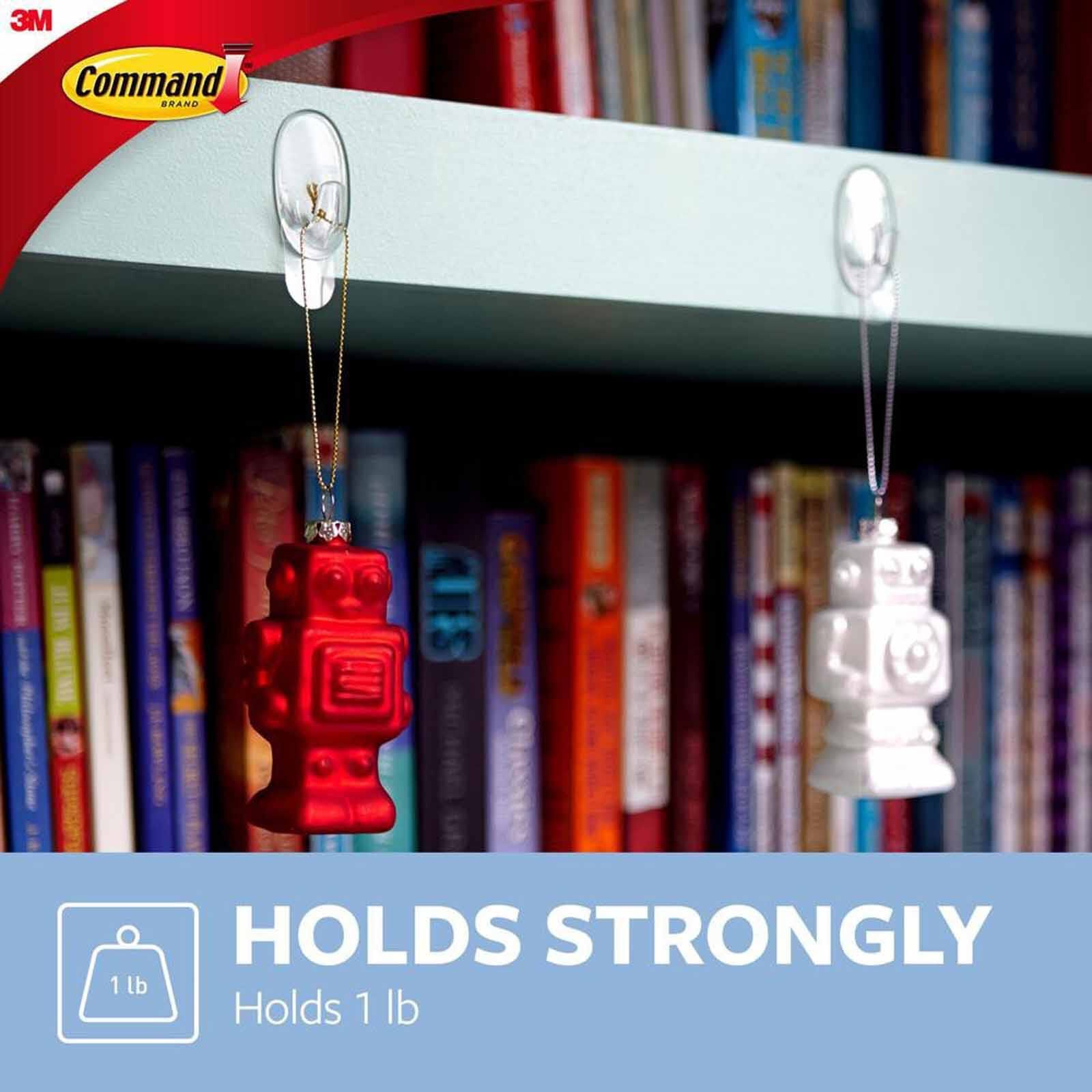 3M COMMAND Small Hooks 2hooks 4strips 17092CLR-image 3