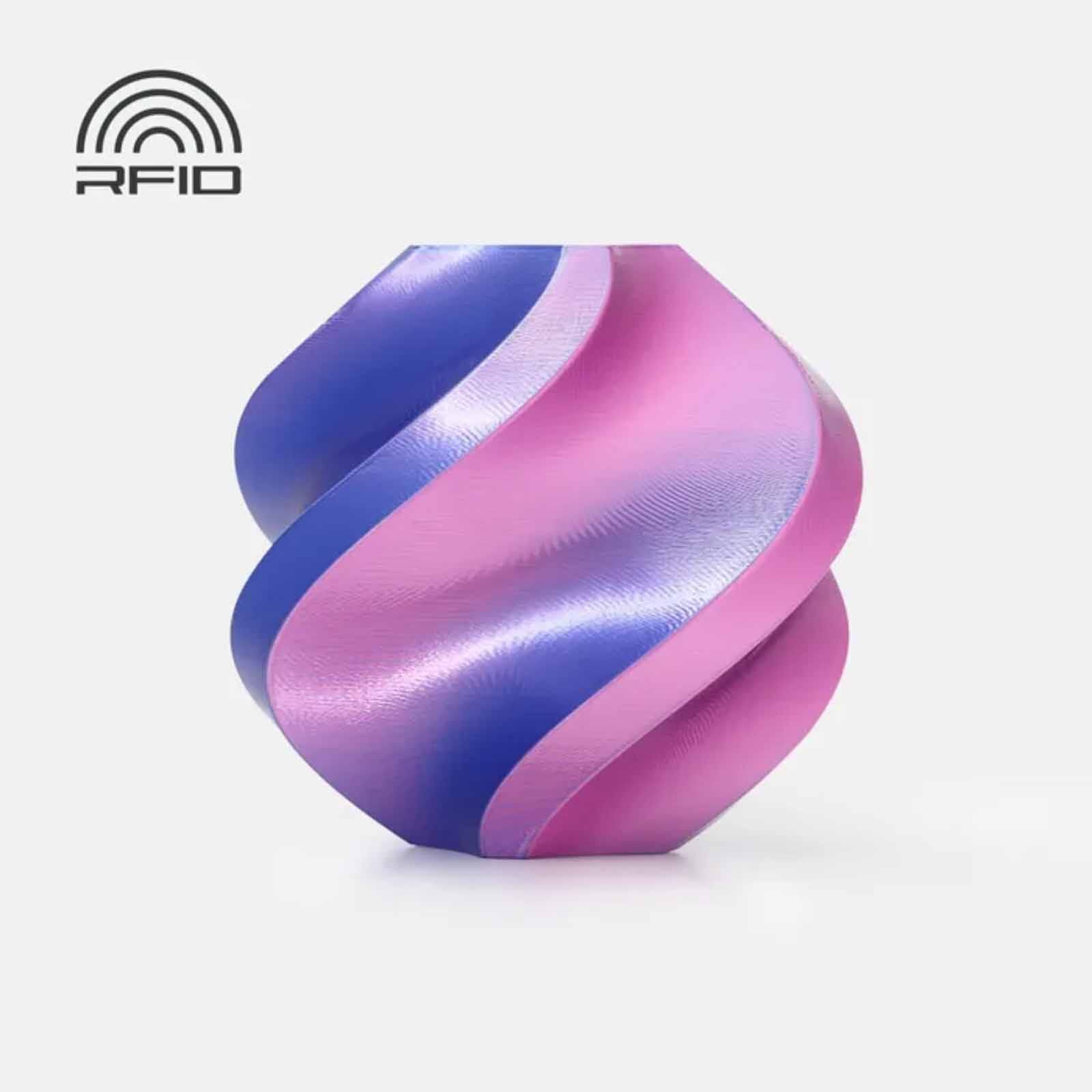 BAMBU LAB Pla Silk - Neon City (blue-magenta) - With Reusable Spool BAM-A05-T3-1.75-1000-SPL-image null