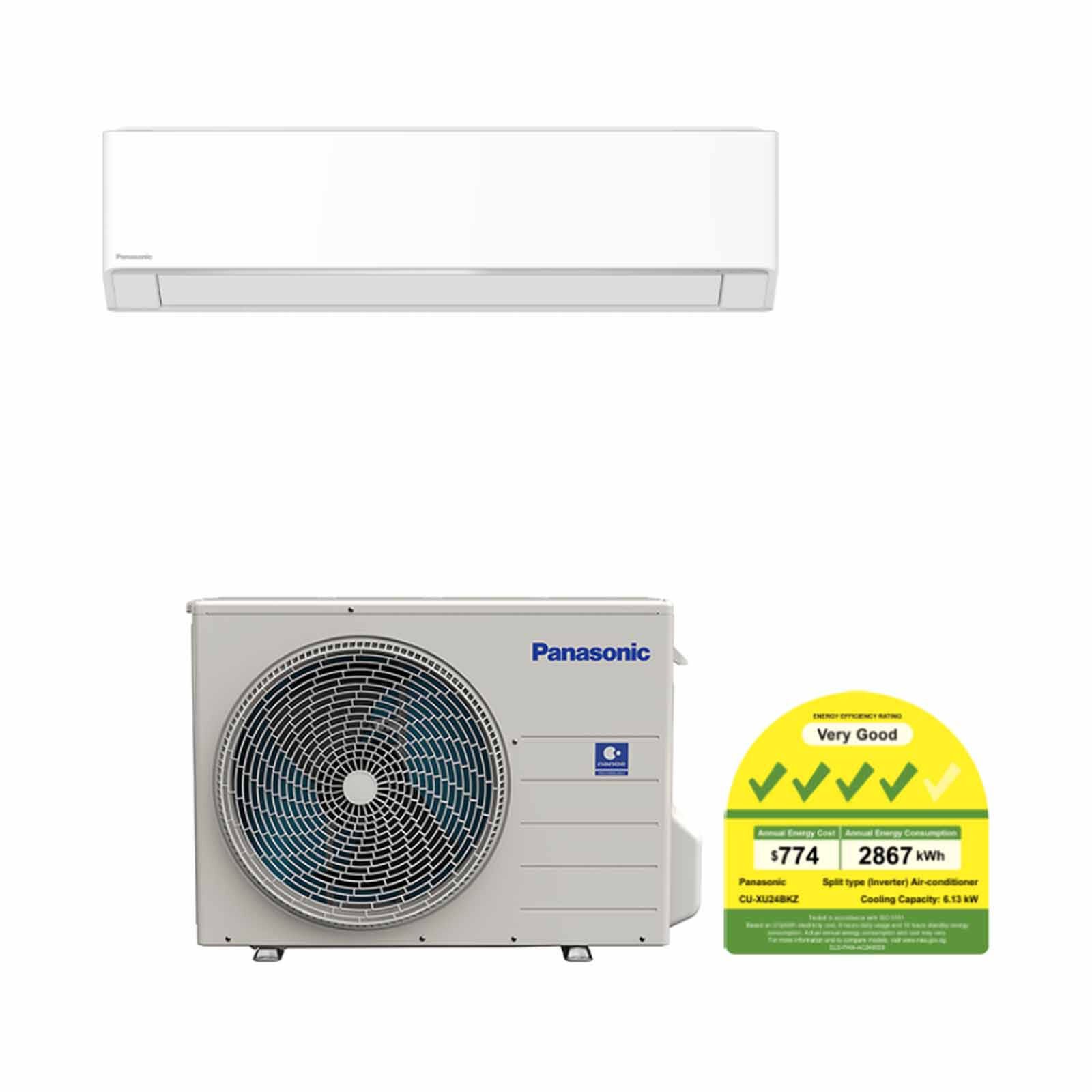 PANASONIC Panasonic Bkz Series Single Split Aircon -24k Btu CU-XU24BKZ/CS-XU24BKZW