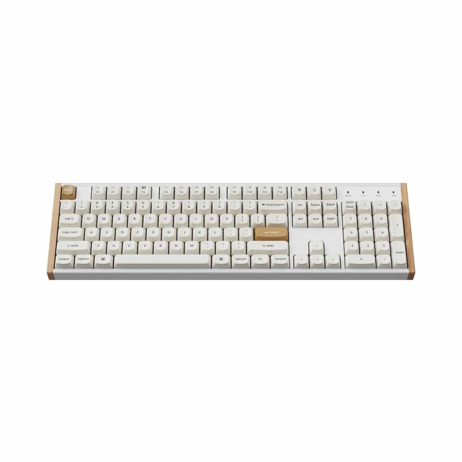 KEYCHRON K10 He Full Size 104 Key, White Full Assembled, Rgb, Hot-swap, Hall Effect Keyboard - Special Ed. KYCN-K10H-Q1-image 9