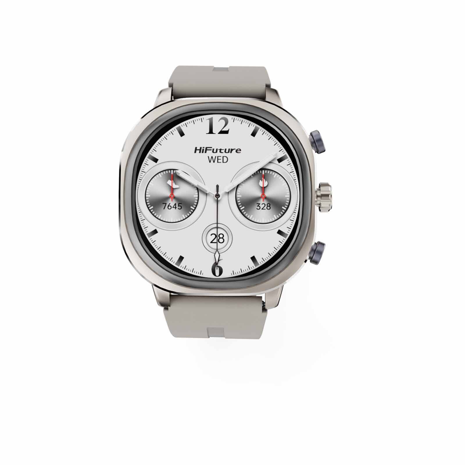 HIFUTURE Aix Lite - Silver Bluetooth Smartwatch With Heart Rate Function HSSW8SL