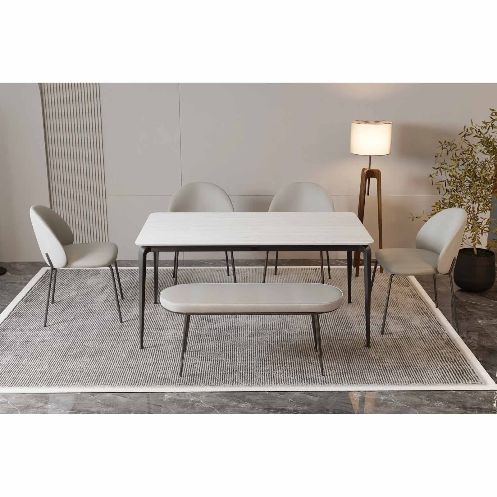 MUZE 6 Piece Dining Set WINSTER