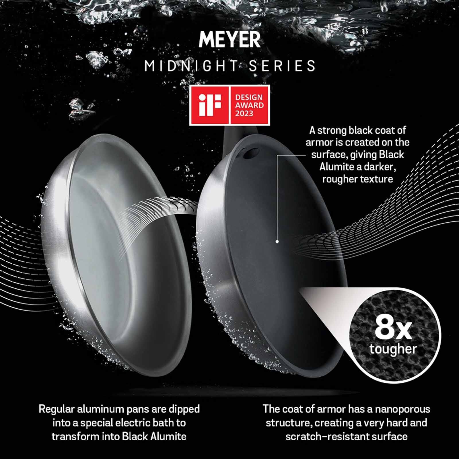 MEYER Midnight Nonstick 18cm/2.8l Saucepan With Glass Lid 85072-image 2