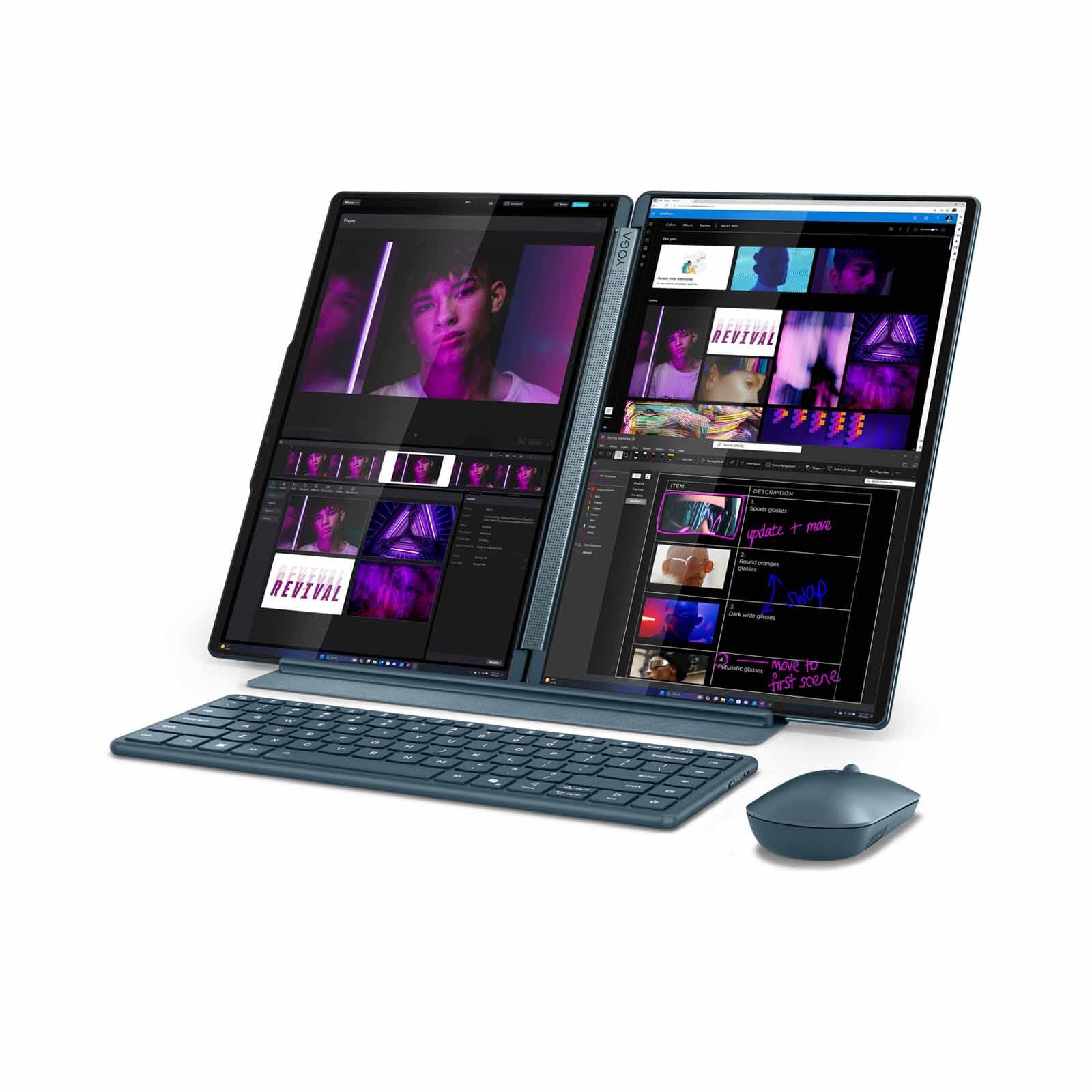 LENOVO 14in X 2 2.8k Wqxga+ Oled Intel Core Ultra 9 285h 32gb Ram Intel Arc 140t Graphics 1tb Ssd Win 11pro YOGA BOOK 9 14ILL10 83KJ001RSB-image 9