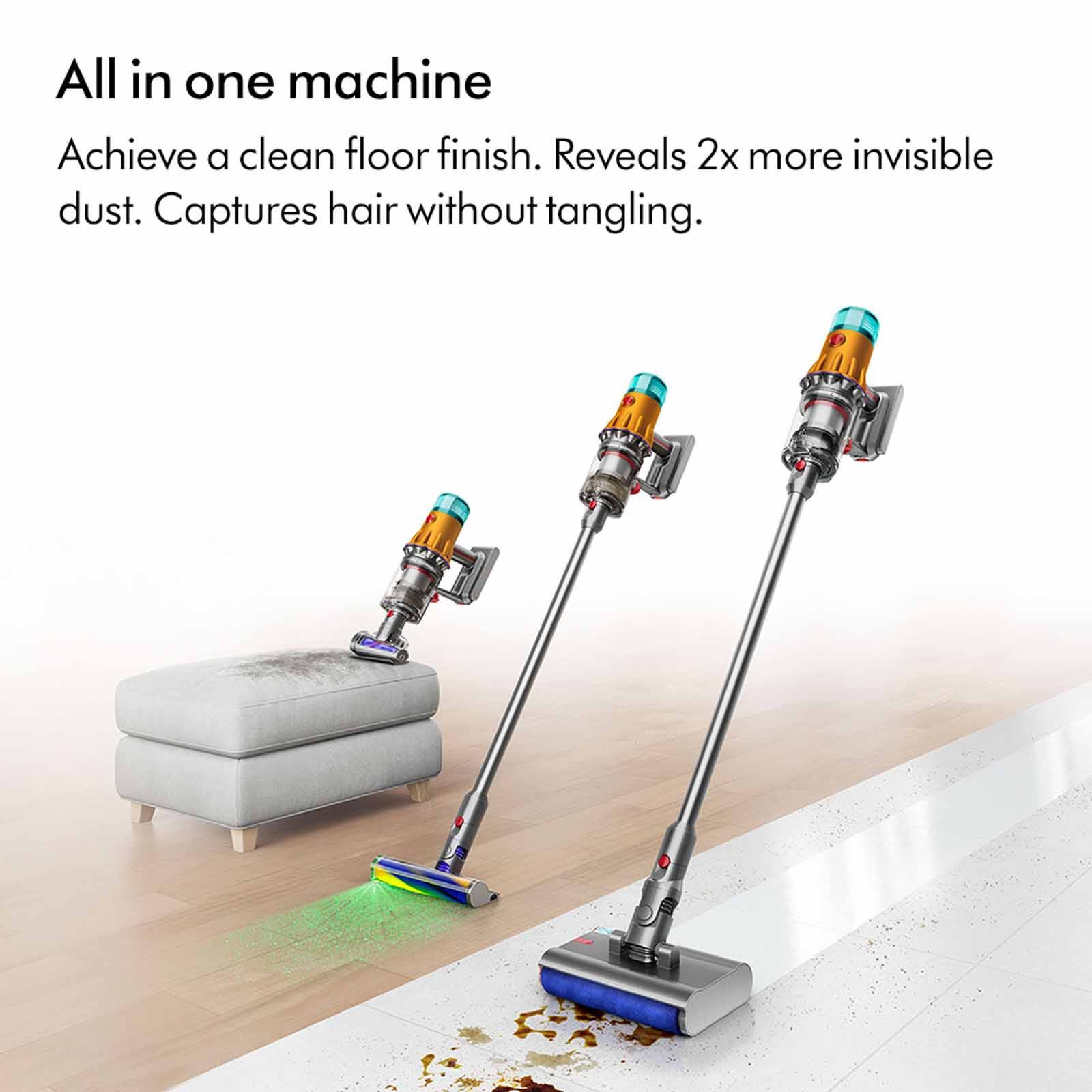 DYSON V12 Detect Slim Submarine (hepa) Wet And Dry Vacuum Cleaner (yellow/nickel) (626452-01) SV46V12S-DTSLIM SUBMARINE HEPA-image 2
