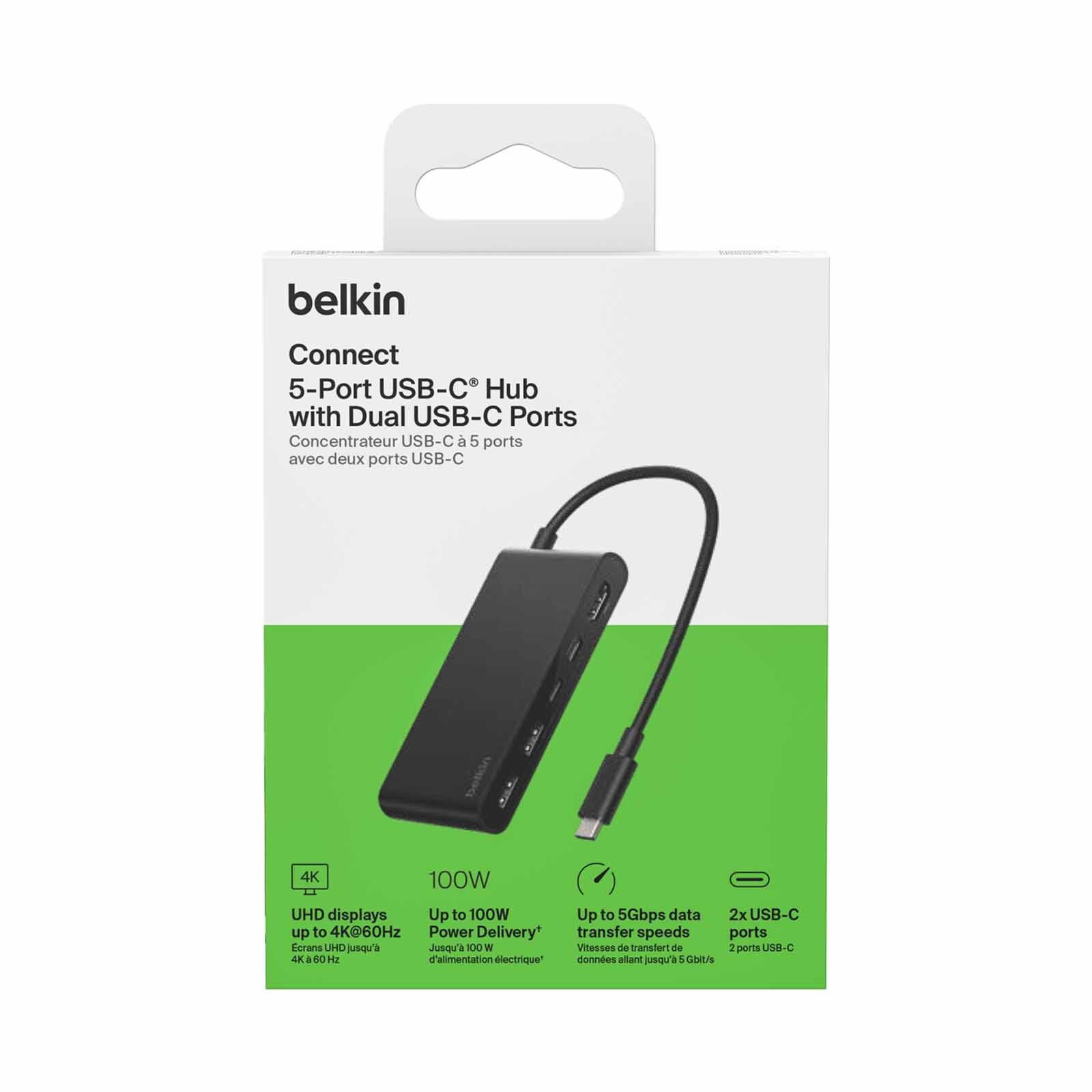 BELKIN Usb-c 5-in-1 Multiport Hub 100w AVC022FQBK-image 4