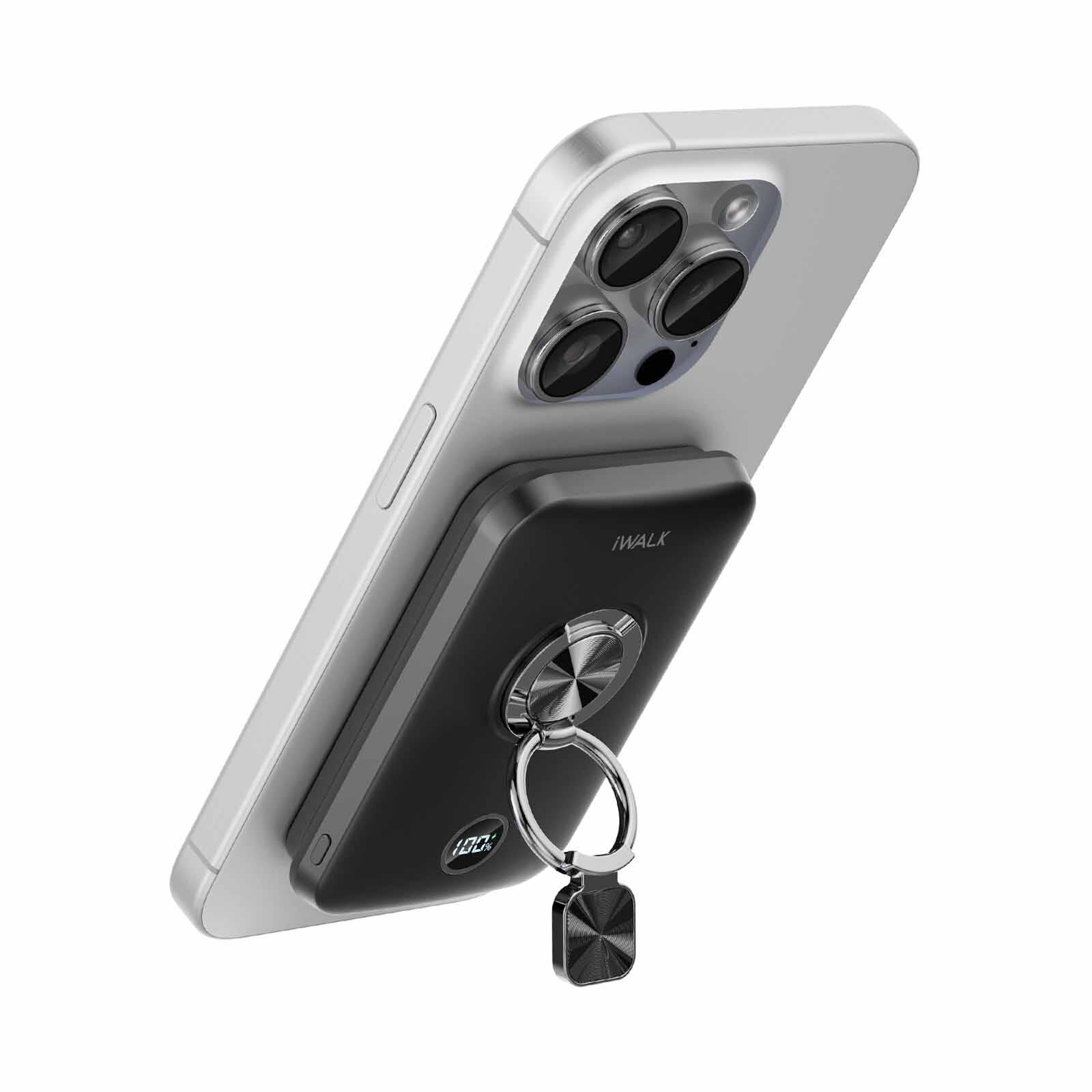 IWALK Powergrip 10000 Magnetic Wireless Powerbank 10000mah For Iphone Black MXB009-001A