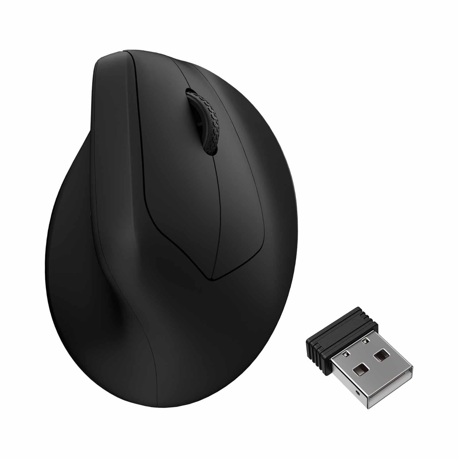 KEYCHRON M5 8k 2.4 Ghz Wireless Ergonomic Vertical Mouse - Black KYCN-M5-A23