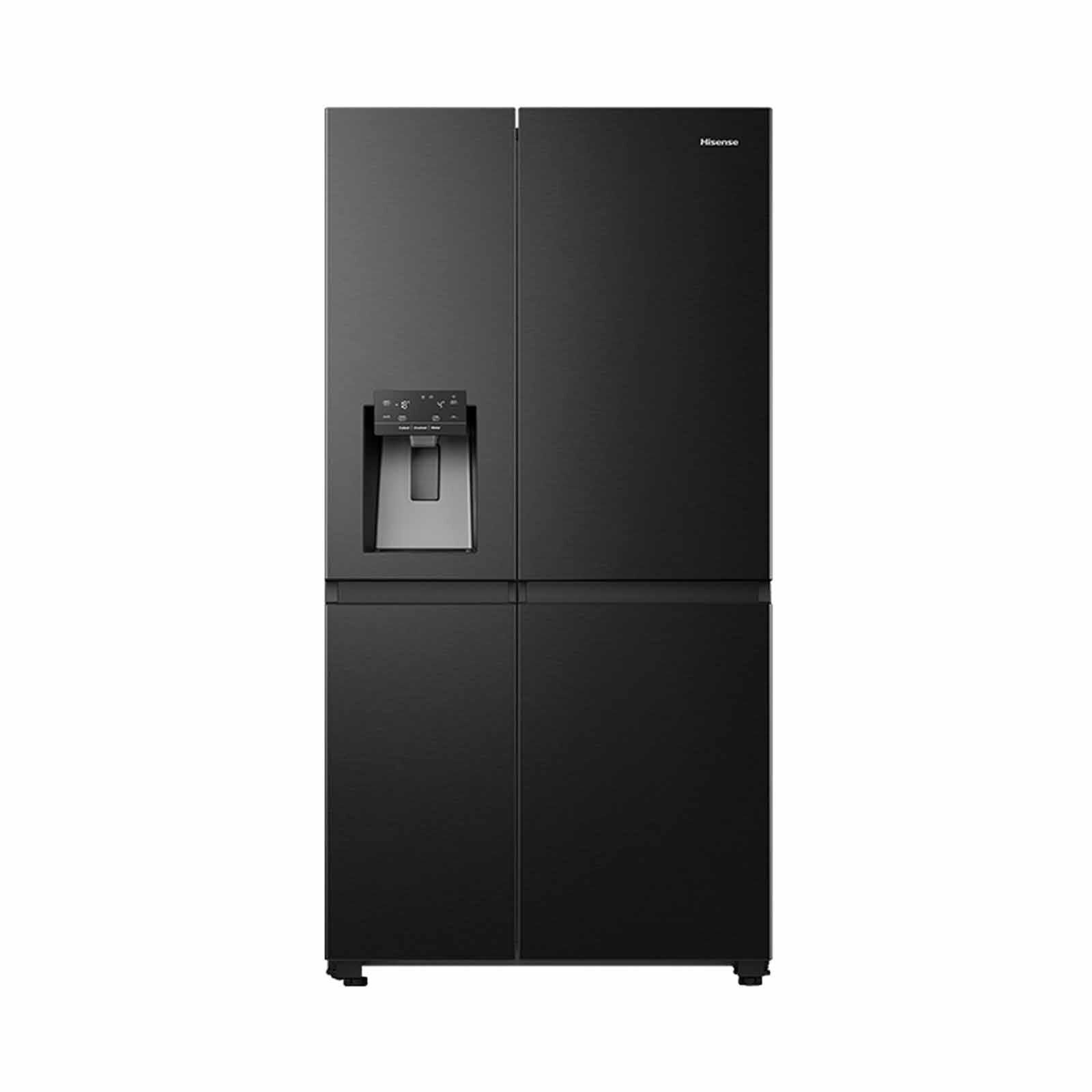 HISENSE Side By Side Inverter Fridge - Black Steel (634l) RS818N4SBVI2-image 1