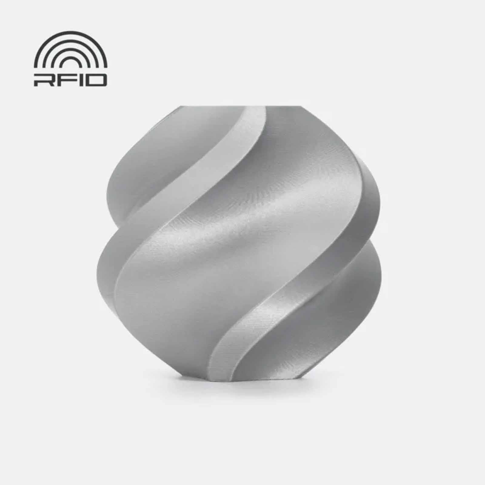 BAMBU LAB Pla Basic - Silver - With Reusable Spool BAM-A00-D1-1.75-1000-SPL-image null