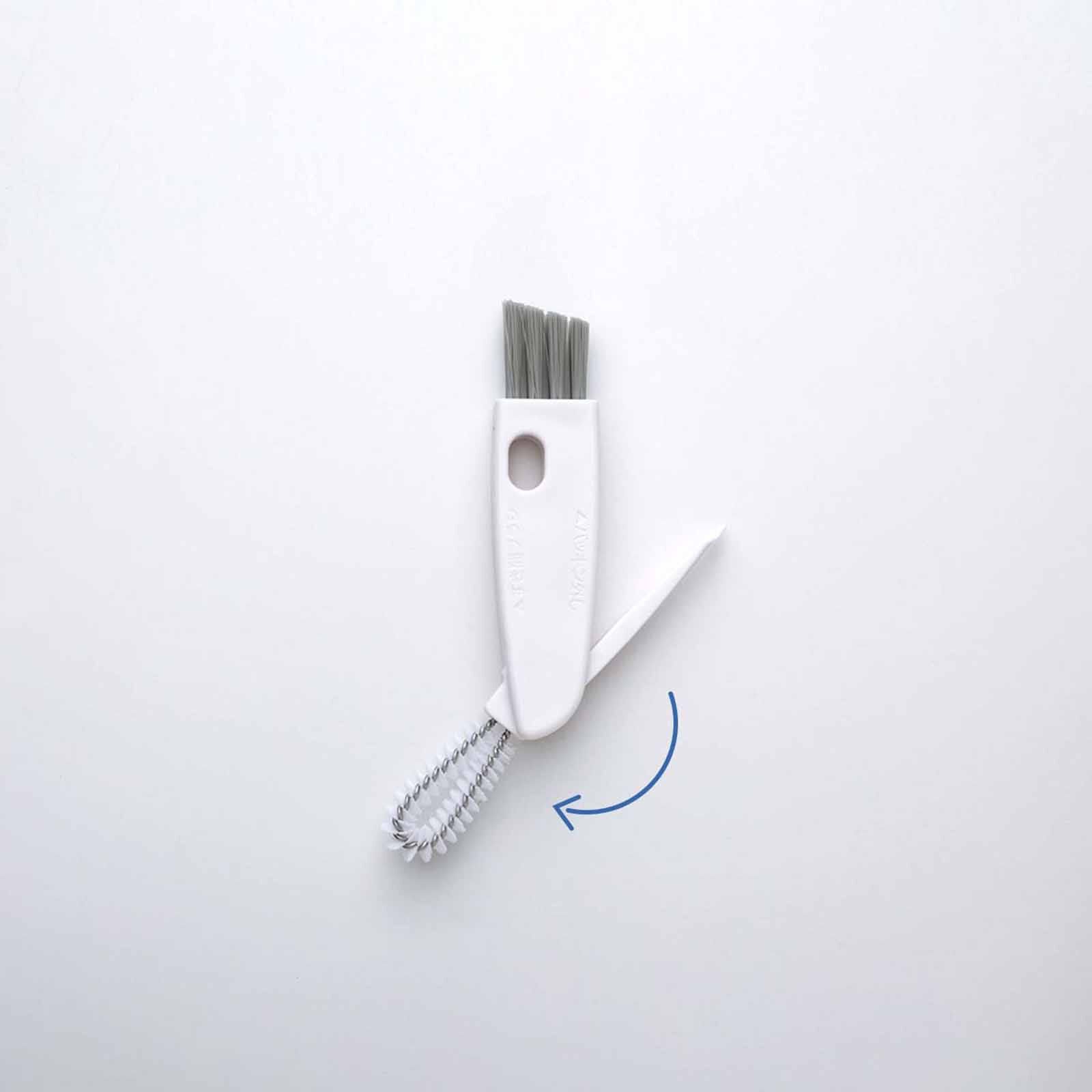 MARNA Multi Purpose Water Bottle Cleaning Brush (25x134x16mm) - White K683-W-image 2