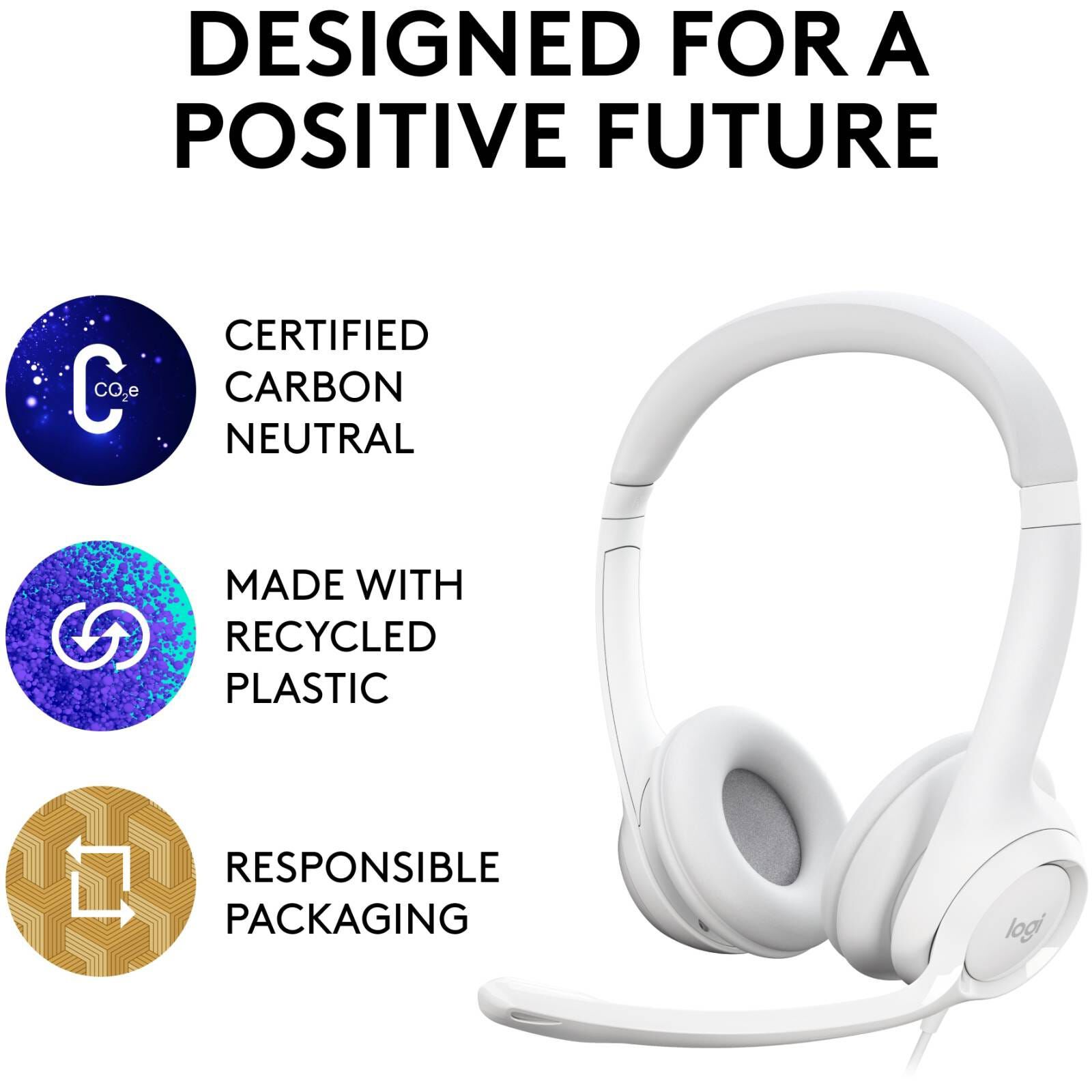 LOGITECH H390 Usb Stereo Headset Off-white (2y) 981-001287-image 8