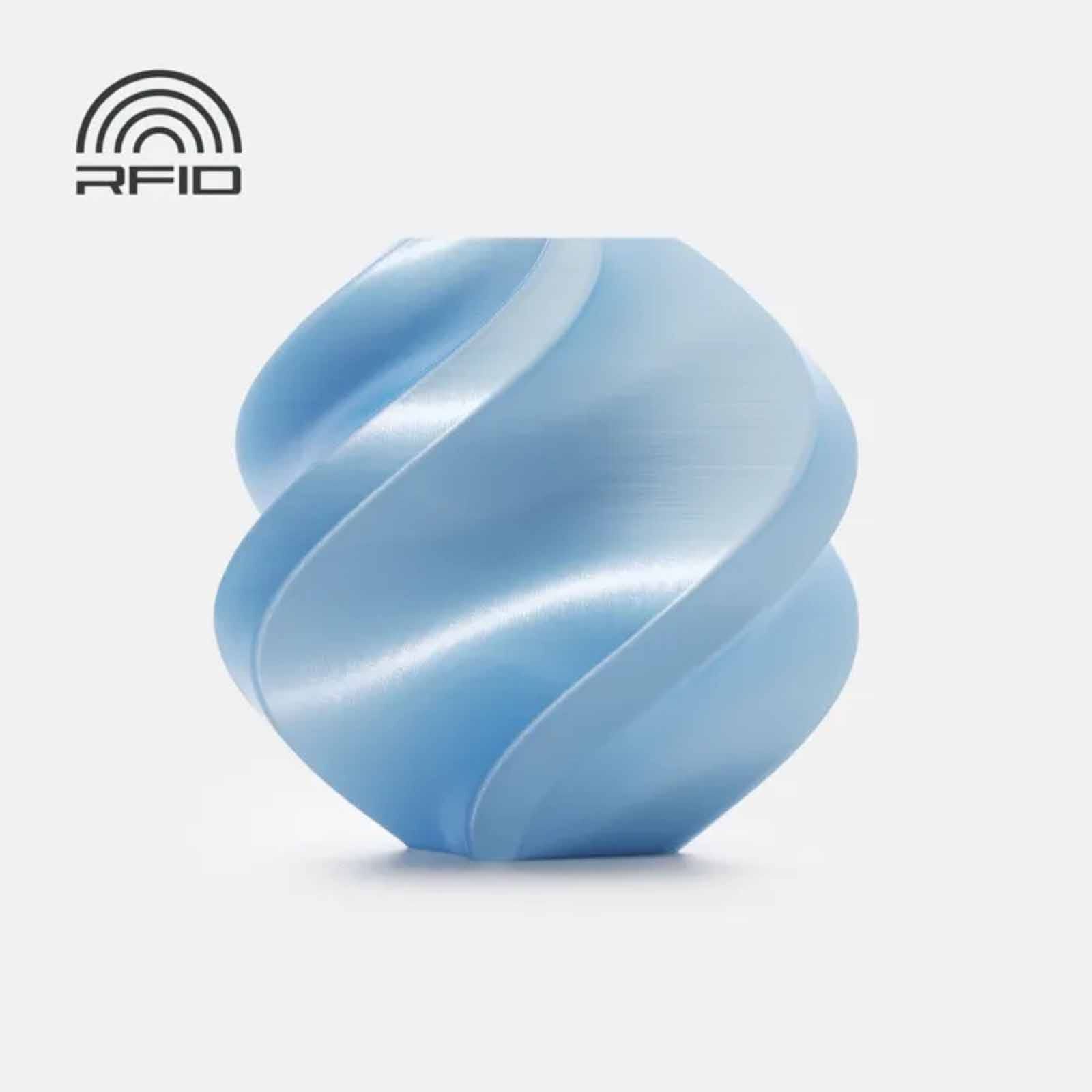 BAMBU LAB Pla Silk+ - Baby Blue - With Bambu Reusable Spool BAM-A06-B0-1.75-1000-SPL-image null