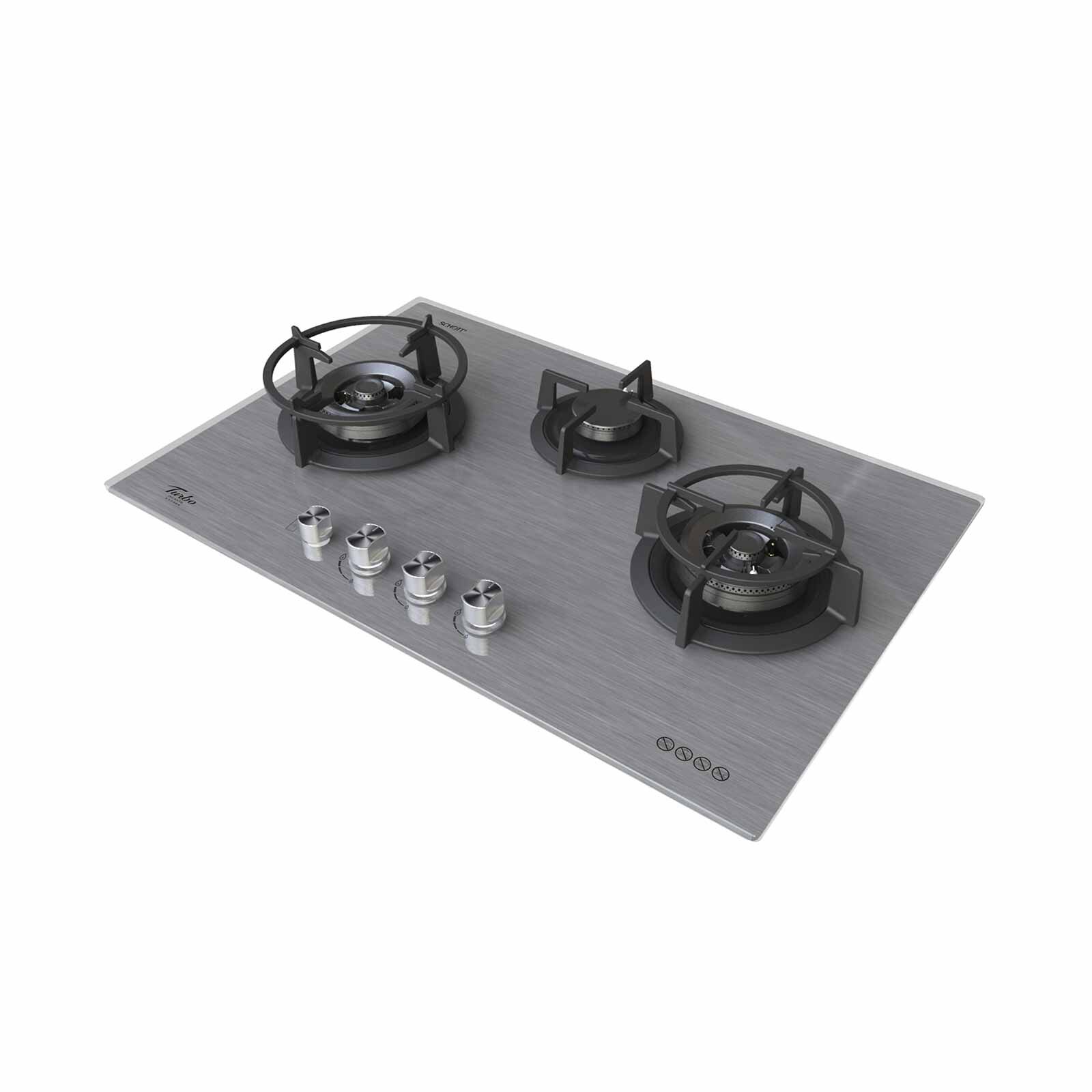 TURBO Built-in 3 Burners Glass Hob (77cm) (exclude Installation) T773GV-MS