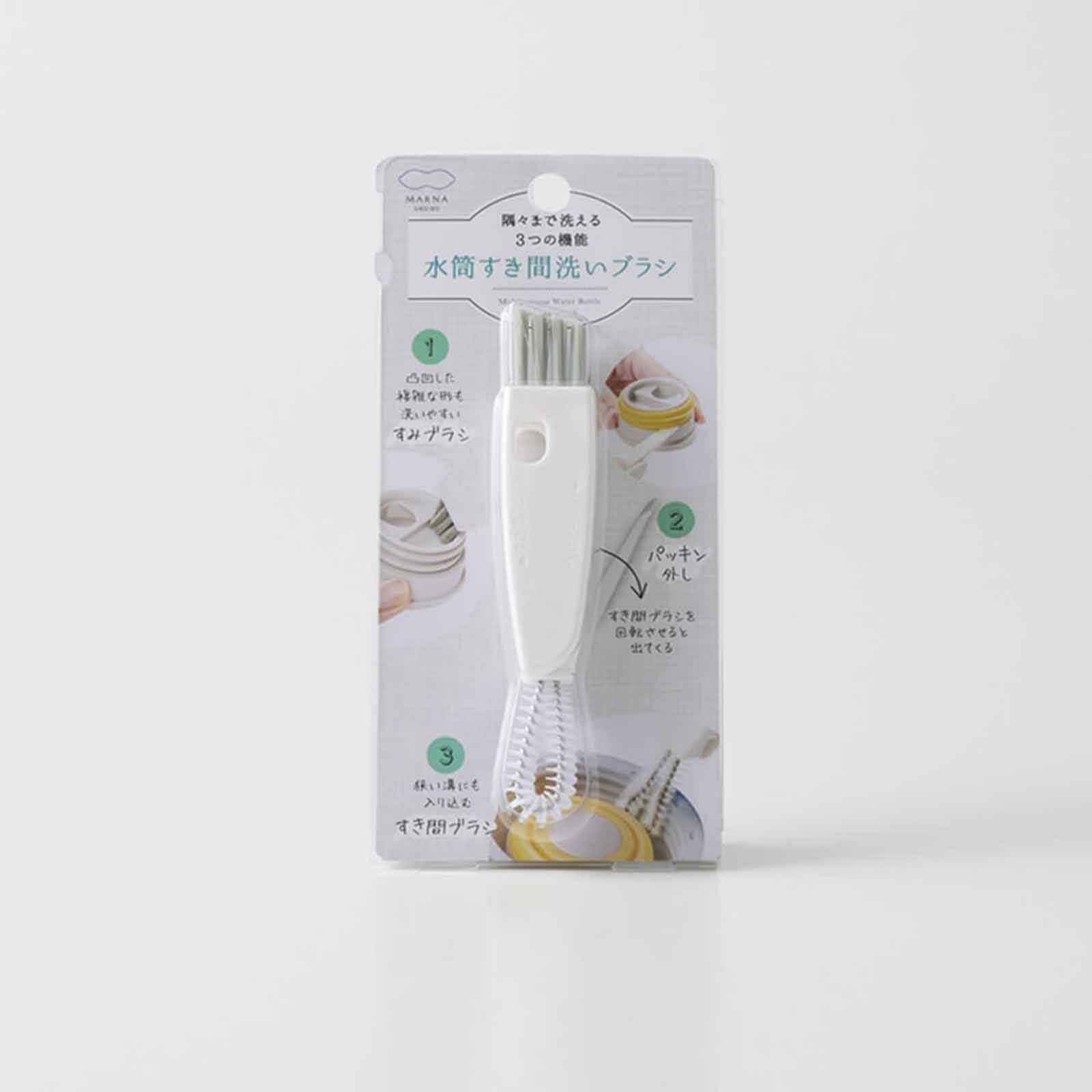 MARNA Multi Purpose Water Bottle Cleaning Brush (25x134x16mm) - White K683-W-image 8