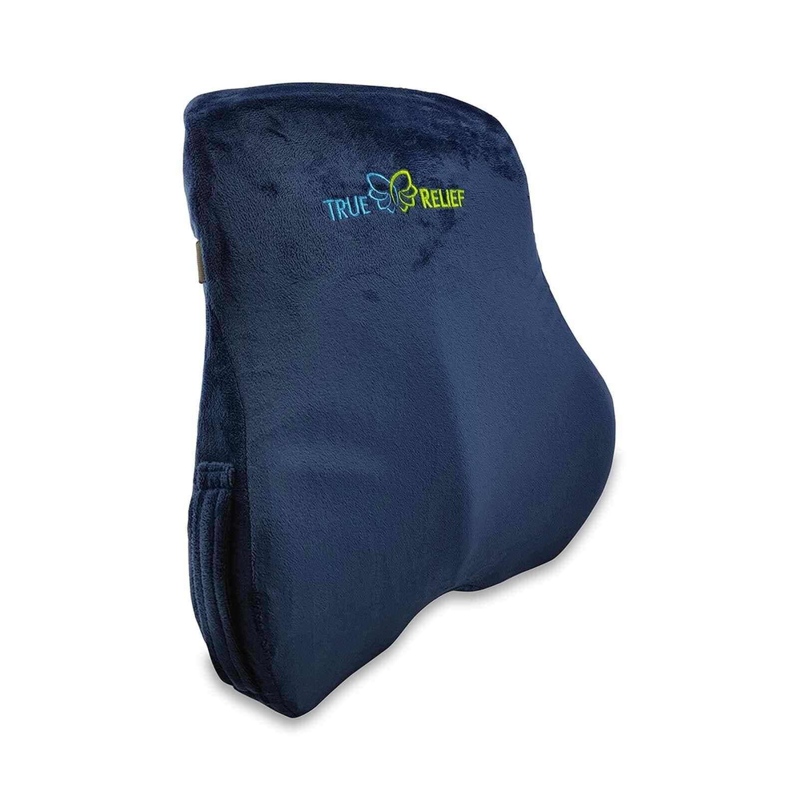 TRUE RELIE Ortho-memory Foam Back & Lumbar Support - Navy TRBLS-NV-image null