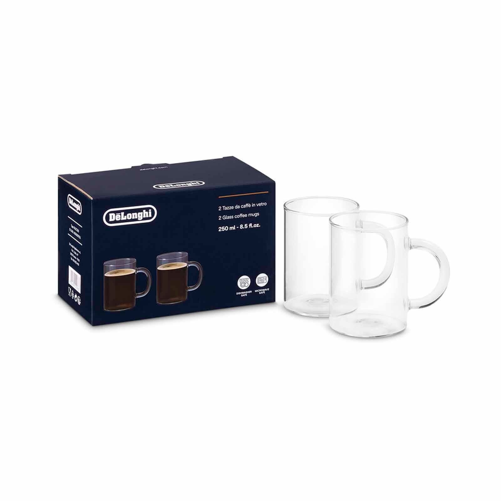 DELONGHI Long Coffee Mugs Set Of 2 (250ml) DLSC320-image null