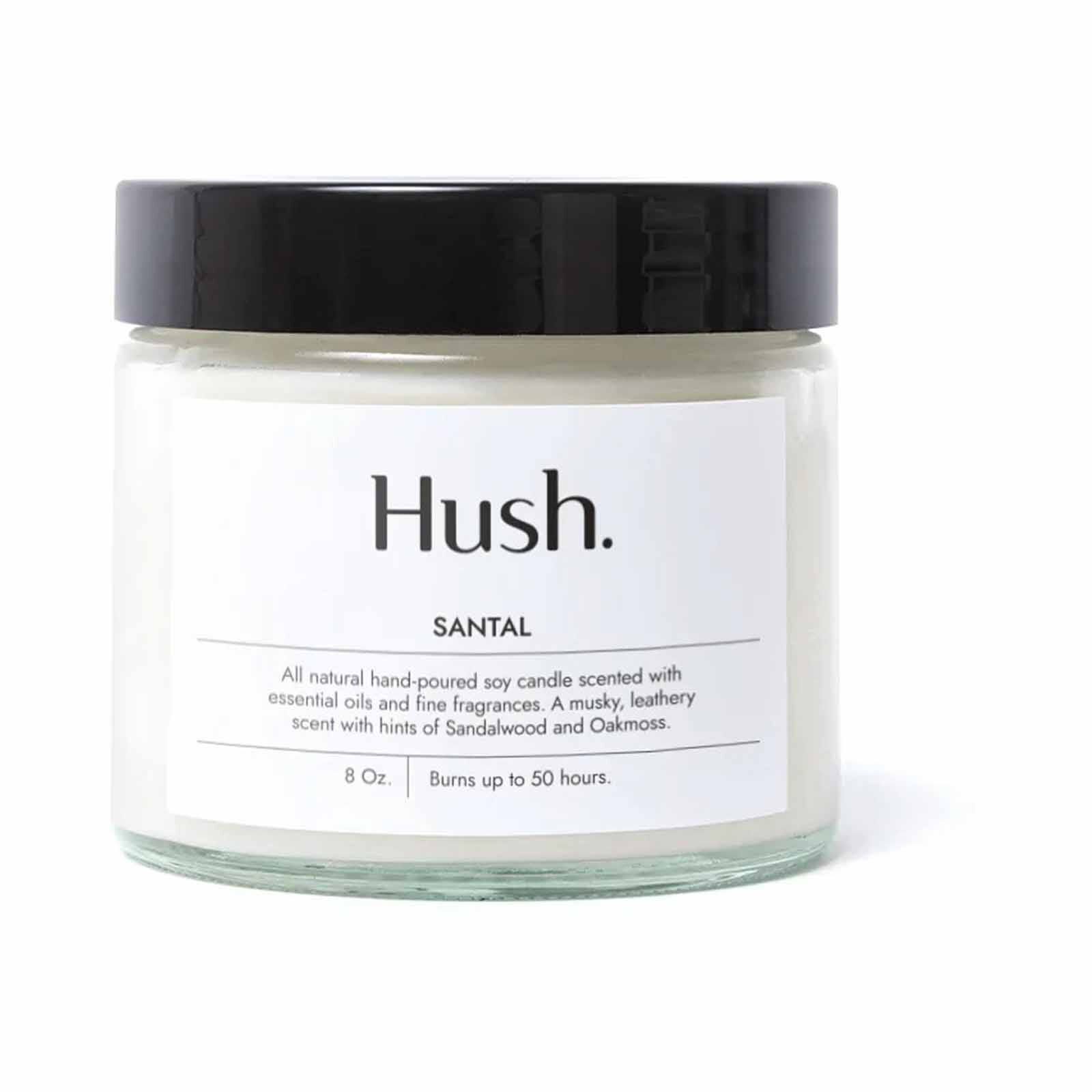 HUSH CANDL Candle - 8oz SANTAL