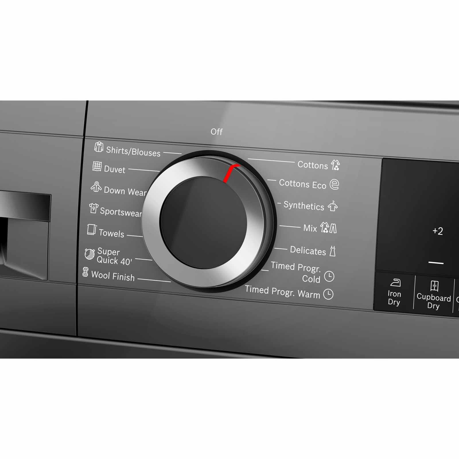 BOSCH Heat Pump Dryer (10kg) - Cast Iron Grey WQG25303SG-image 6