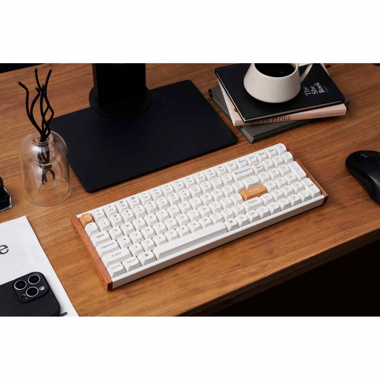 KEYCHRON K4 He Wireless Magnetic Switch Custom Keyboard, 96% 104 Key, White Full Assembled, Rgb, Hot-swap, Ha KYCN-K4H-Q1-image 4