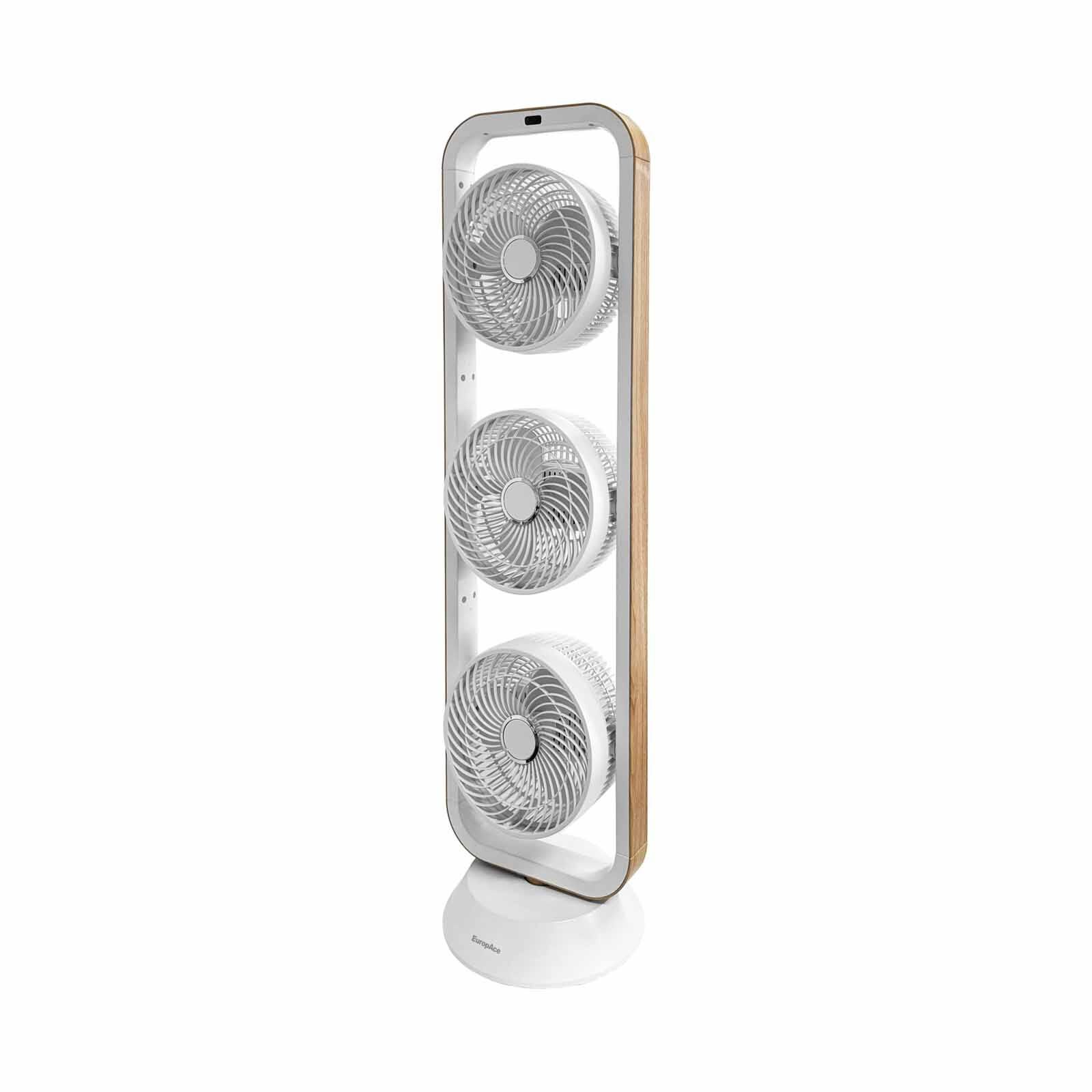 EUROPACE 9 In Trio Oscillating Stand Fan (white) EQQ7931S WHITE-image 2