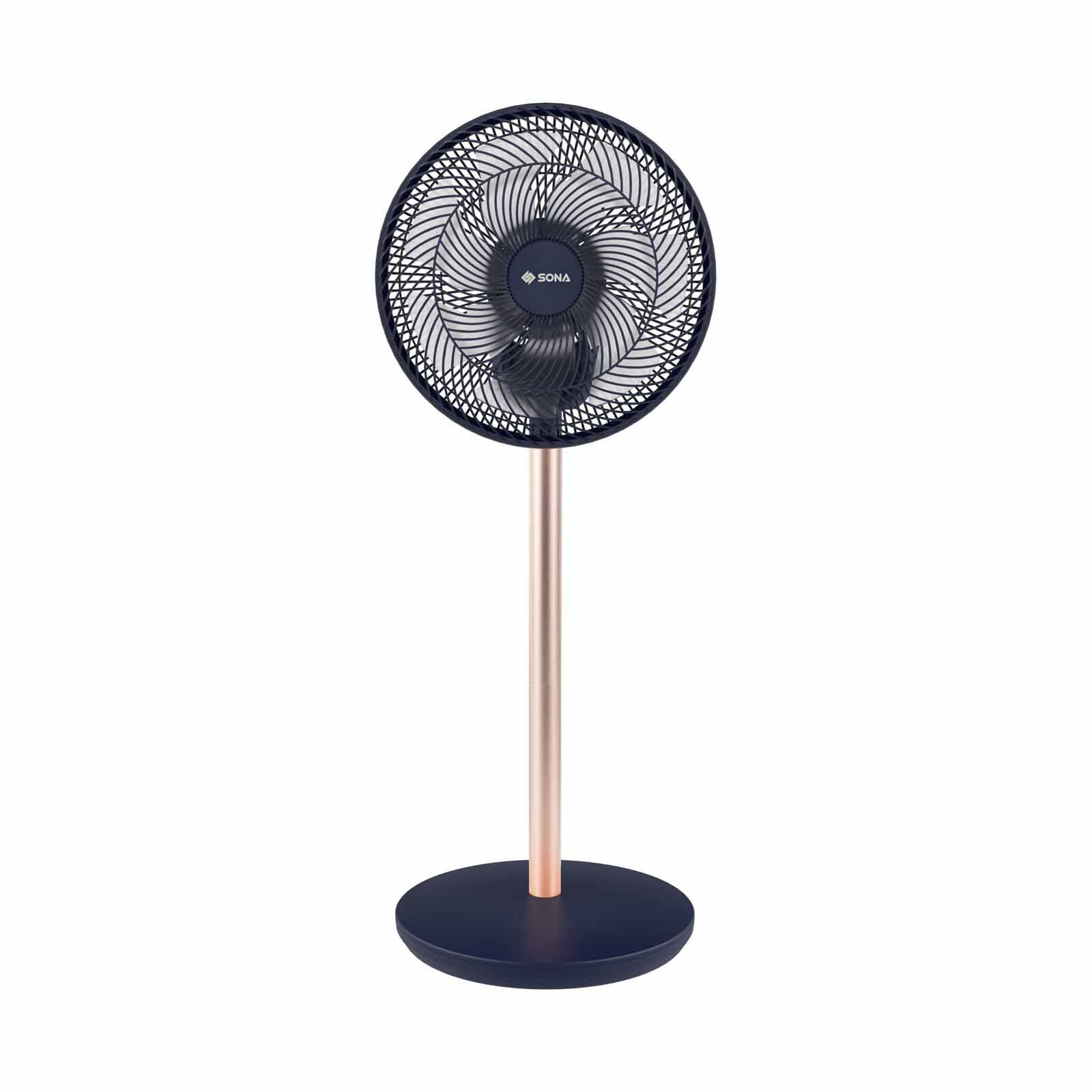 SONA 12 In 2-in-1 Dc Fan With Remote Control-blue SFS9008CR-image 1