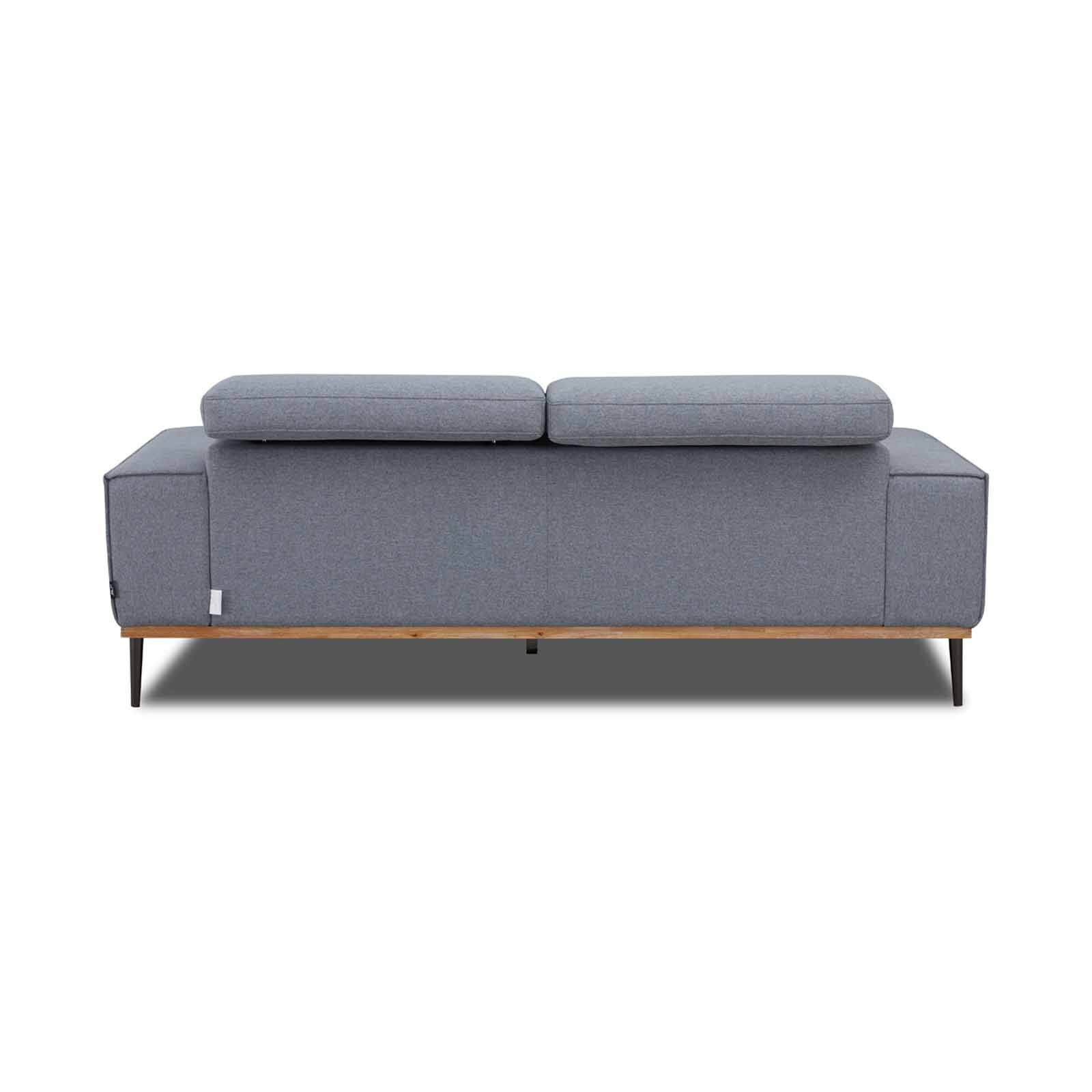 MUZE 3 Seater (fab) Cat C Grey Fabric Sofa NEW CLEO-image 5