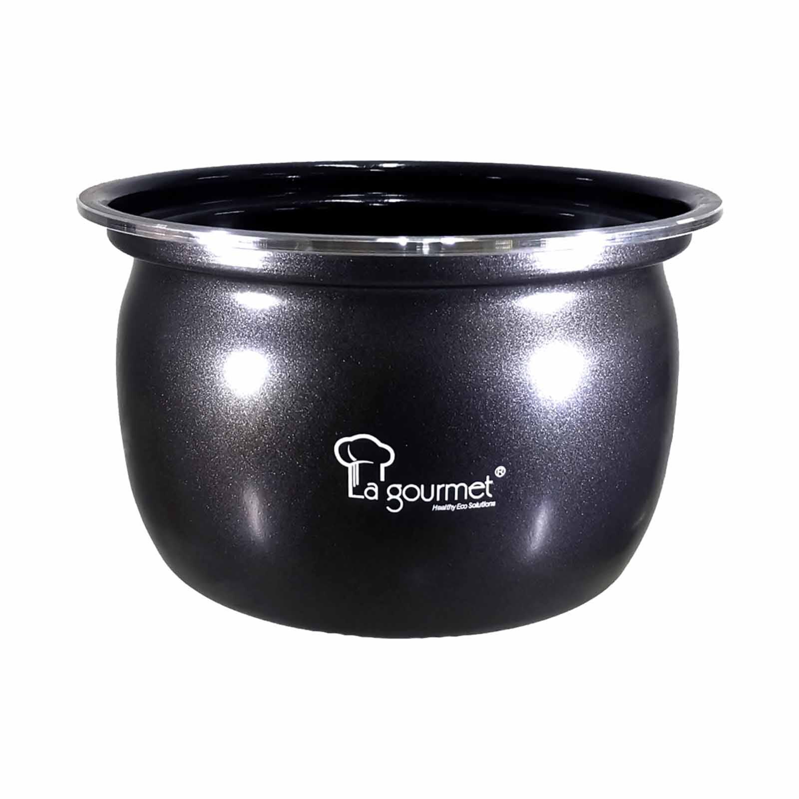 LA GOURMET 2.0l Healthy Rice Cooker - Coal Black LGELRC410764-image 5