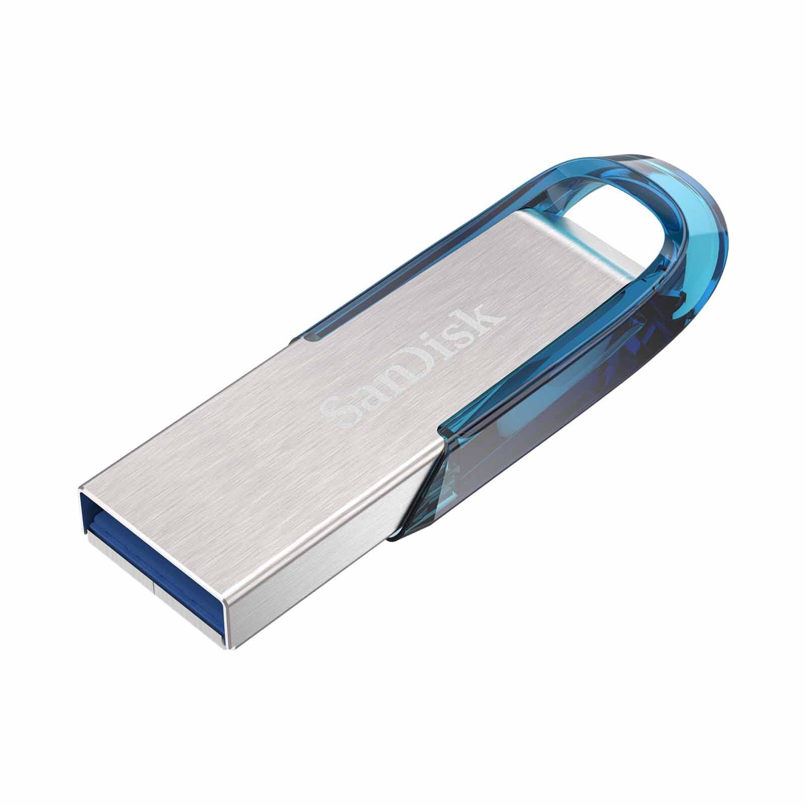 SANDISK Ultra Flair Usb 3.0, 32gb Flash Drive, Tropical Blue, Metal Casin SDCZ73-032G-G46B-image 4