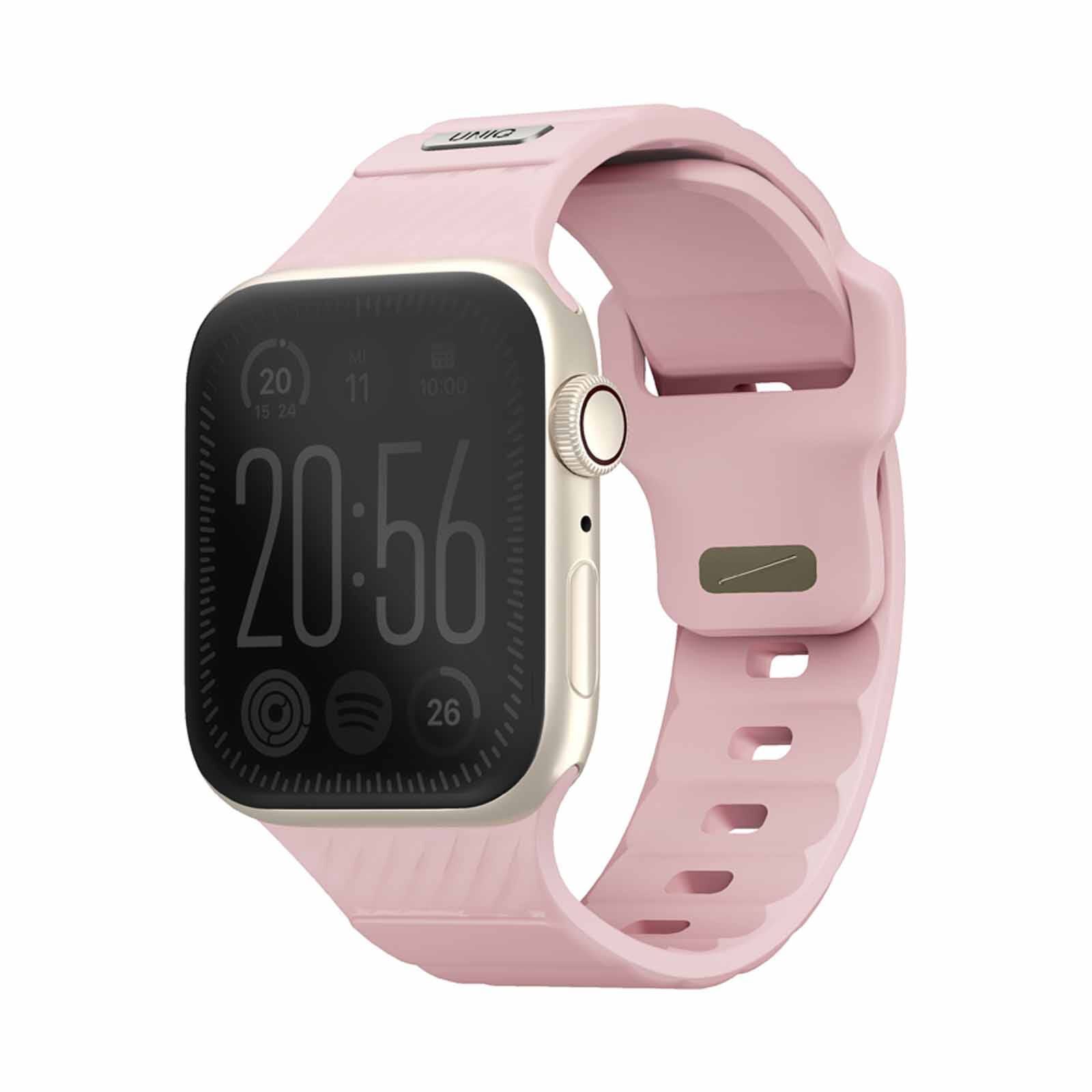 UNIQ Stride Fkm Rubber Apple Watch Strap 41/40/38mm - Pale Pink (pale Pink) UNIQ-41MM-STRIPPNK-image 2