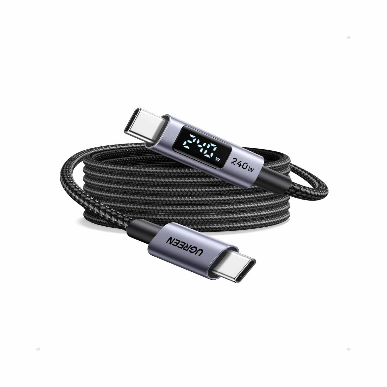 UGREEN 240w Usb-c To Usb-c Pd Fast Charging Cable, 2m With Display 65867-image 4