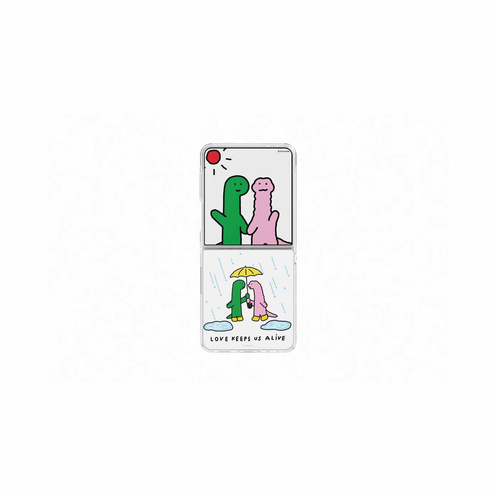 SAMSUNG Galaxy Z Flip7 Flipsuit Case With Card Joguman Rain GP-FPF766HICWW-image 1