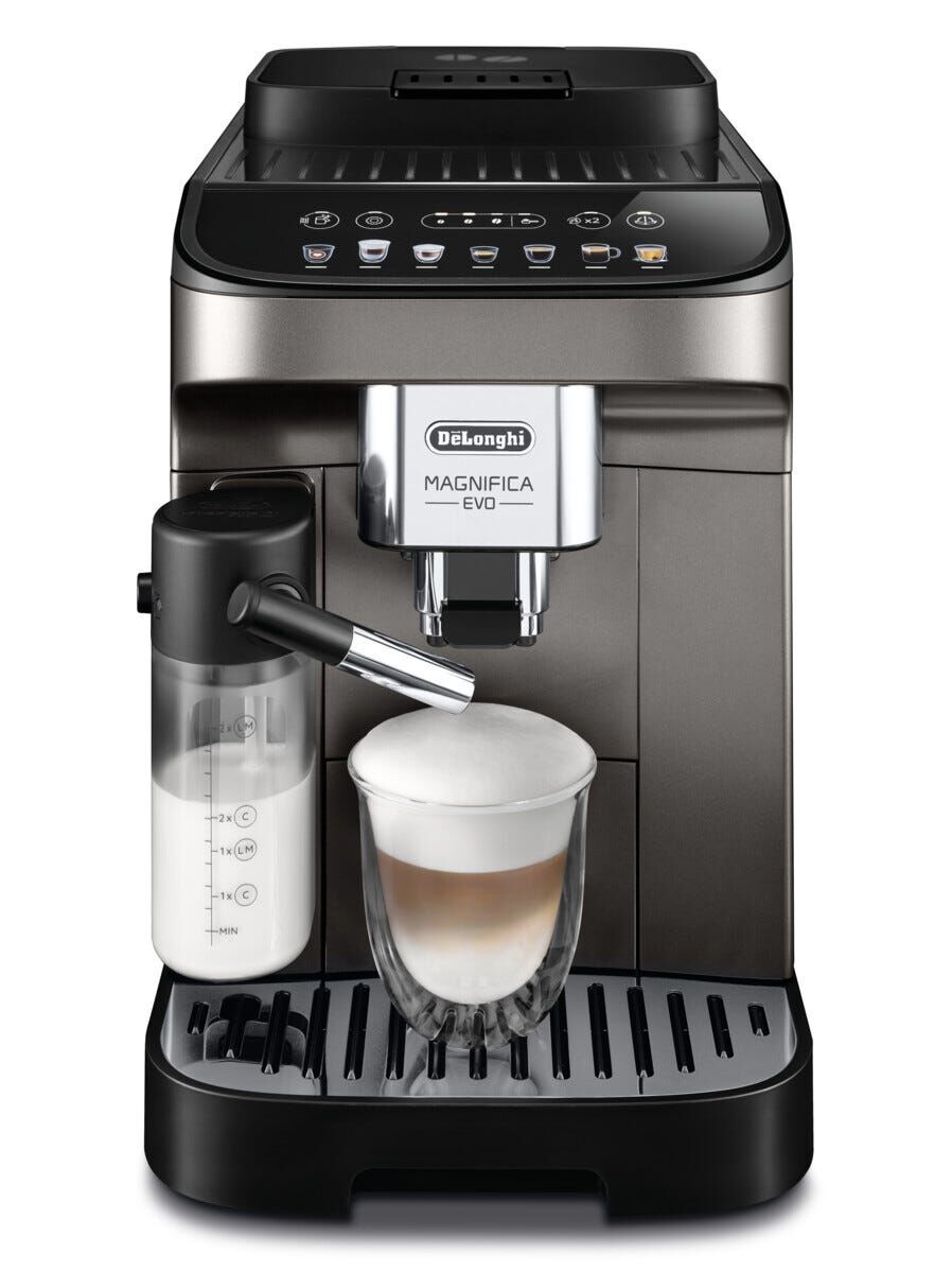 DELONGHI Fully Automatic Coffee Machines - Magnifica Evo Milk Titanium ECAM290.81.TB-image 2