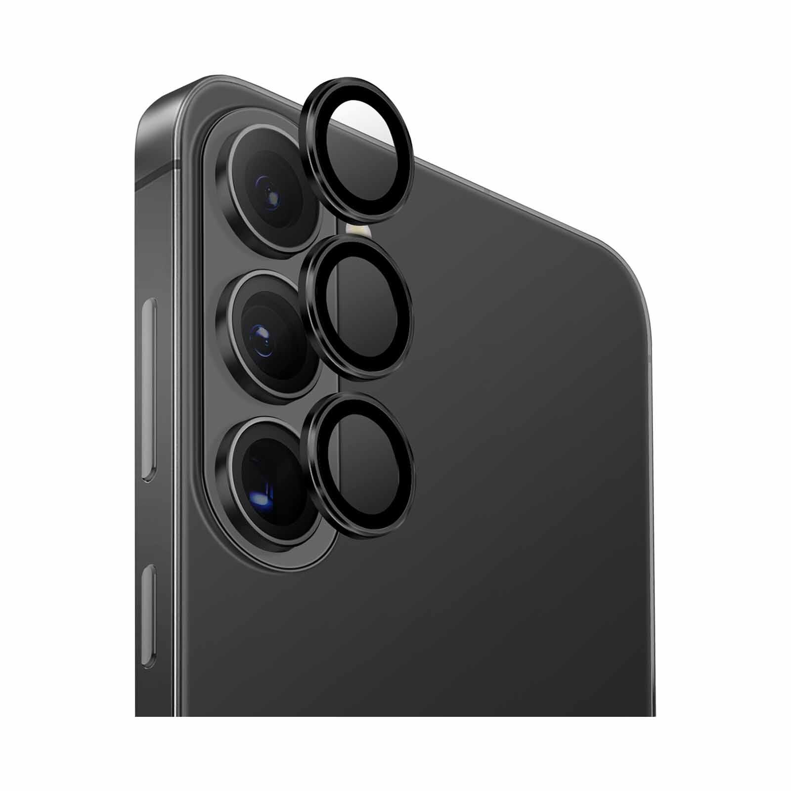 UNIQ Optix Aluguard Galaxy S26/s26 Plus Camera Lens Protector - Midnight (black) UNIQ-GS26-26P-ALENSBLK-image null