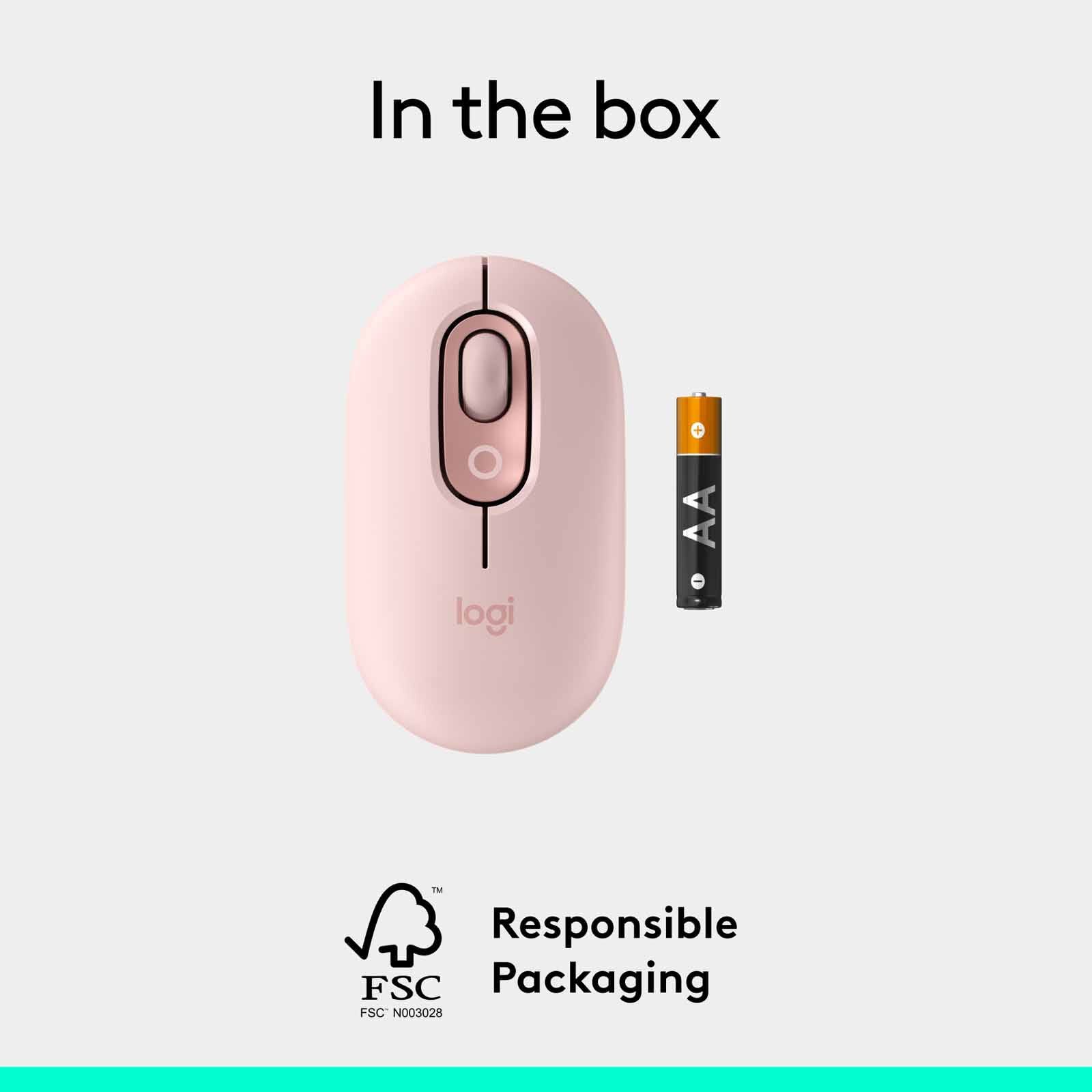 LOGITECH Pop Mouse With Emoji - Rose 910-007402-image 15