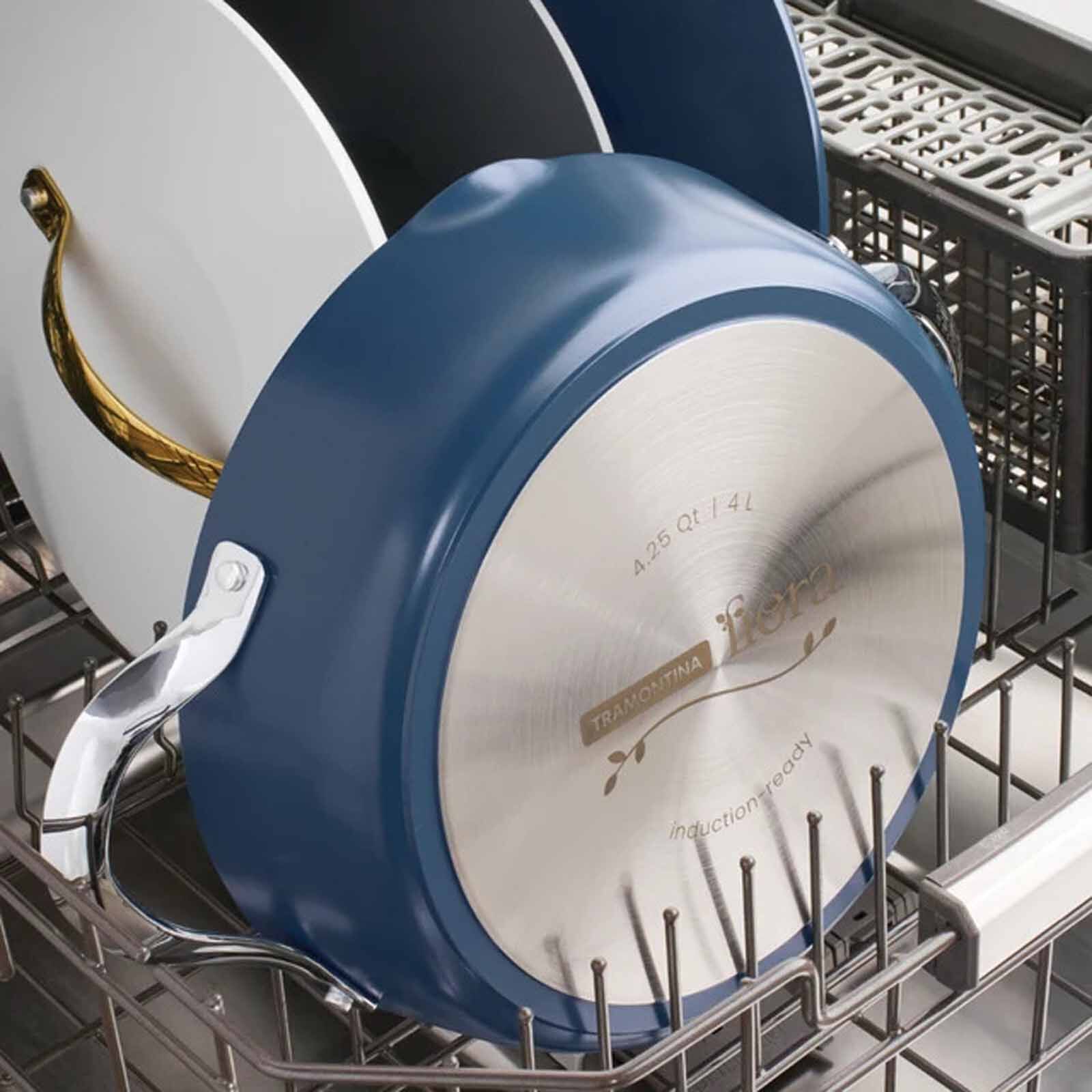 TRAMONTINA 5 Pcs Multi-purpose Pan Set 28cm / 4.0l Fiora - Grey 19584002-image 7