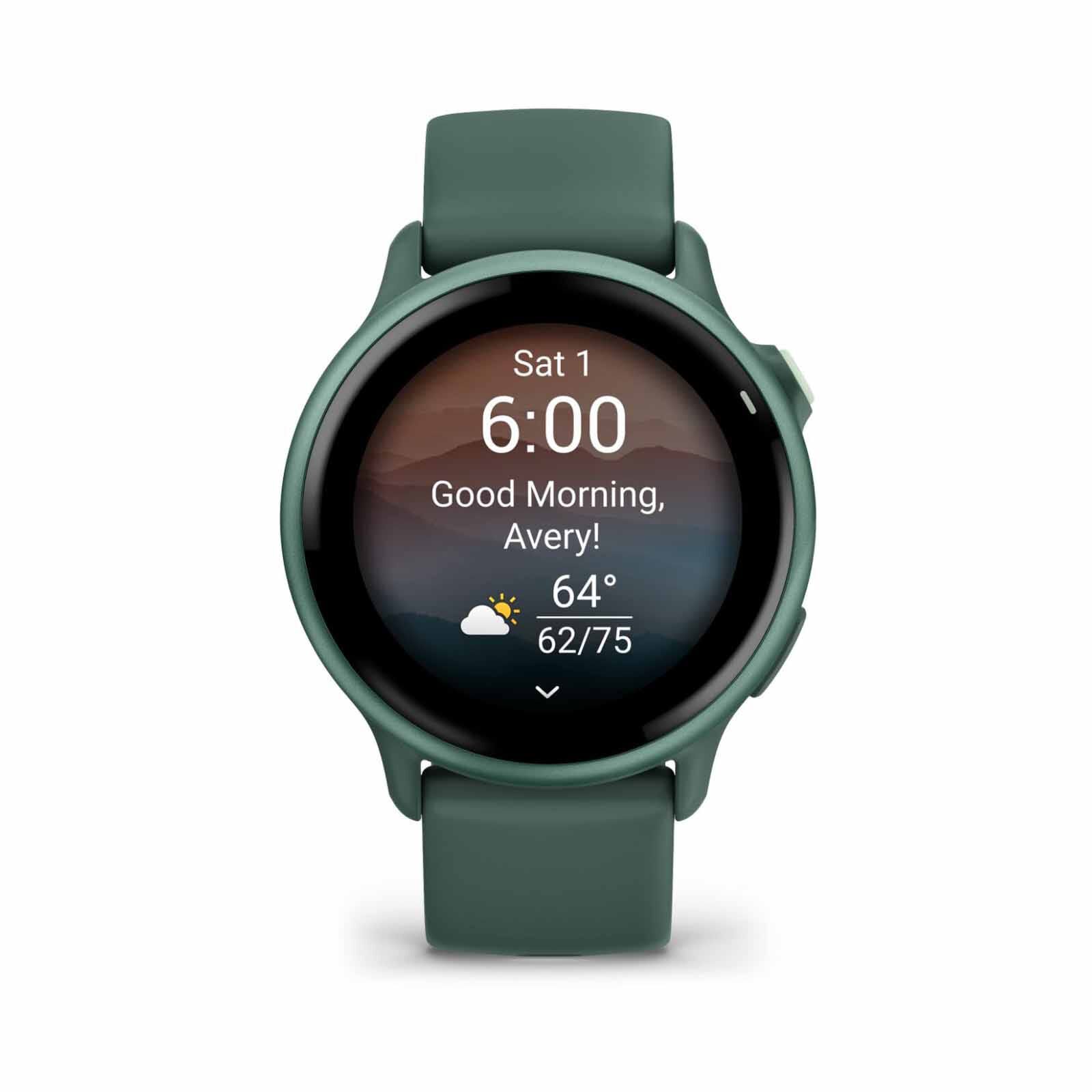 GARMIN Vivoactive 6 Gps Smartwatch Metallic Jasper Green With Jasper Green Band GM-010-02985-42-image 1