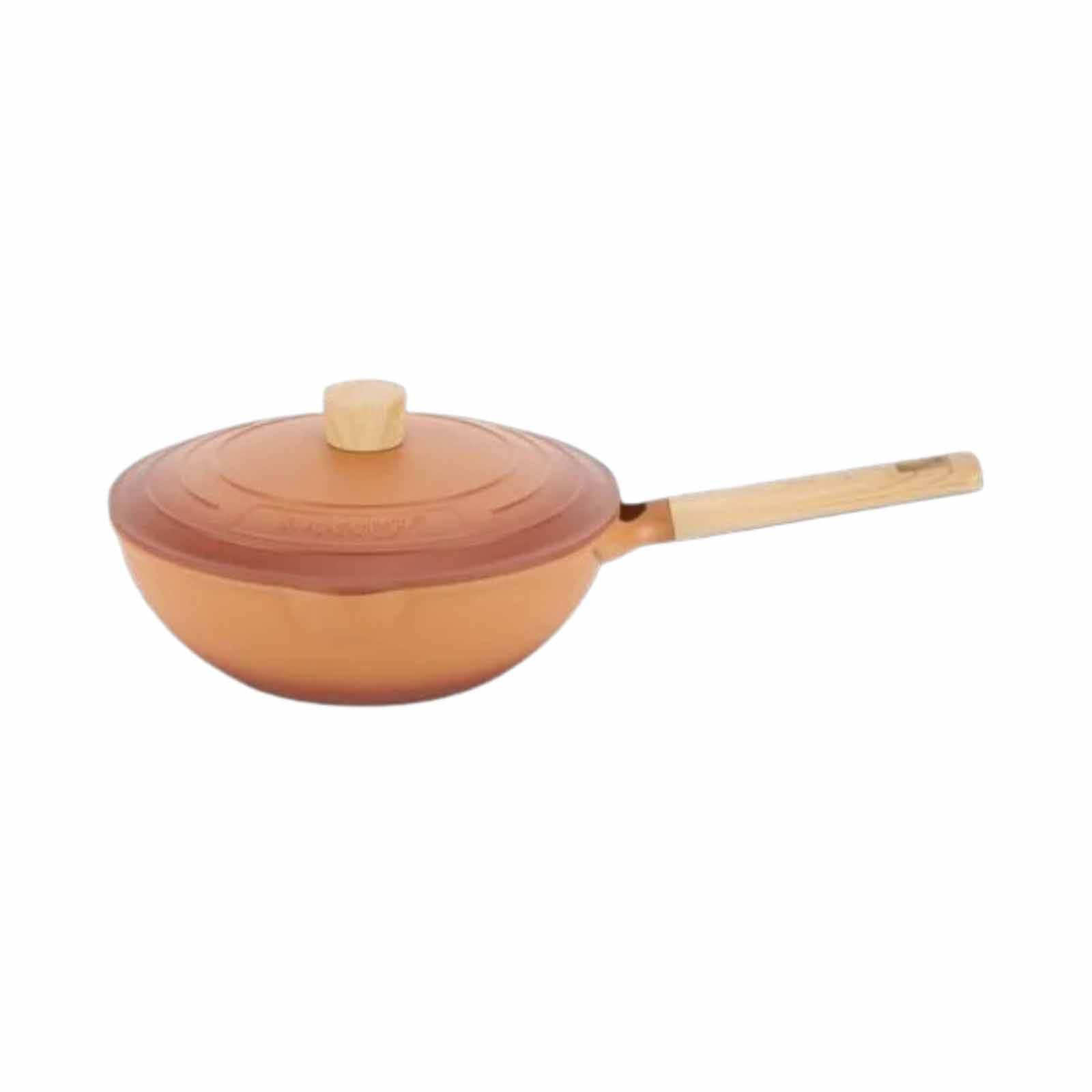LA GOURMET Shogun Morandi Cast Aluminium 28cm Non-stick Wok With Self-basting Lid (induction) LGSMMI394606-image null
