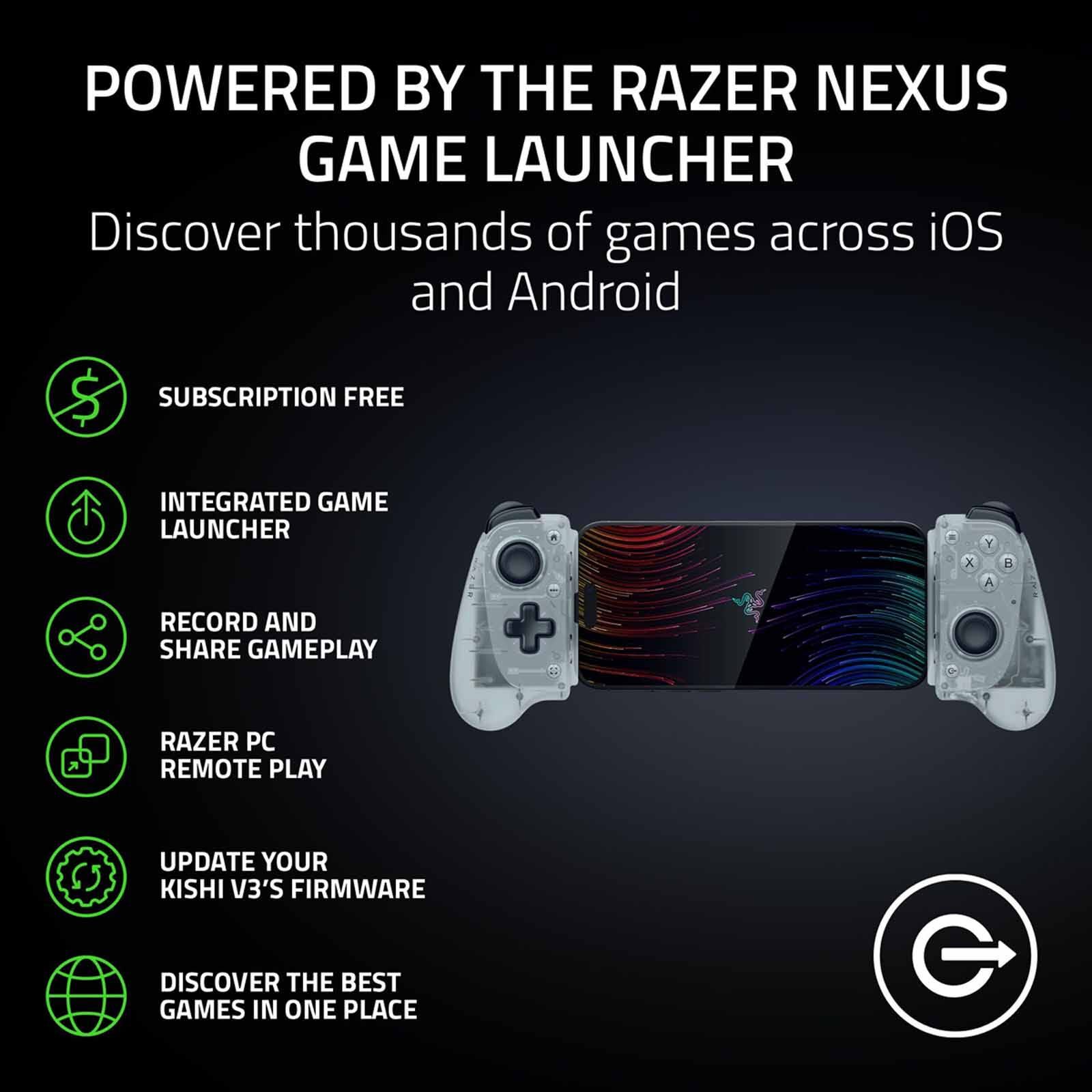 RAZER Kishi V3 - Usb C Gaming Controller For Android And Iphone - Phantom White Edition - Frml Packaging RZ06-03550200-R3M1-image 2
