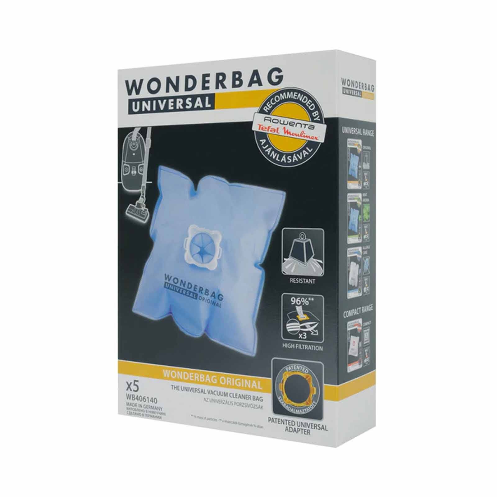 ROWENTA Wonder Bag Classic X 5 For Vacuum Cleaner WB4061