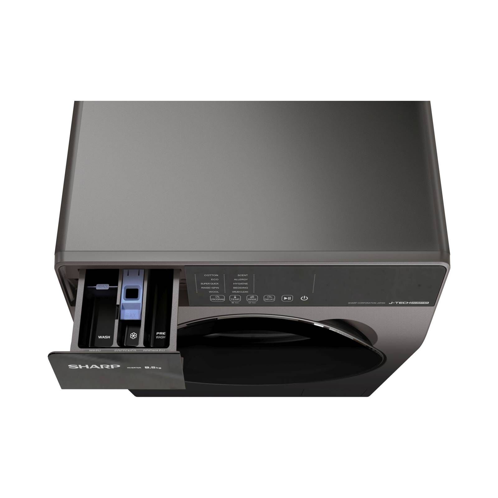 SHARP Front Load Washer (9.5kg) ES-FW95SG-image 4