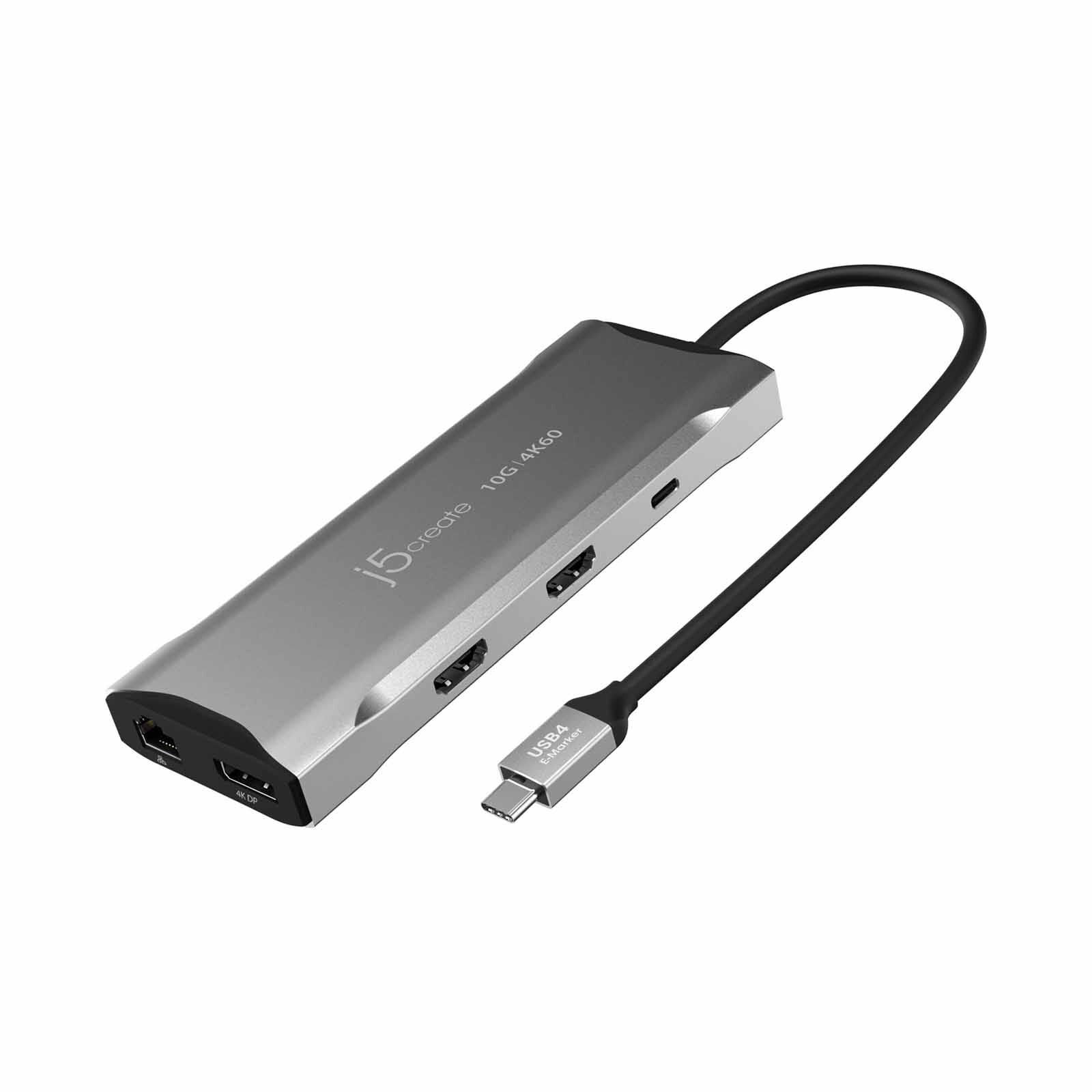 J5CREATE Usb-c 3.2 To 10g 4k60 Triple Display Adapter (11 In 1) JCD397-image 1